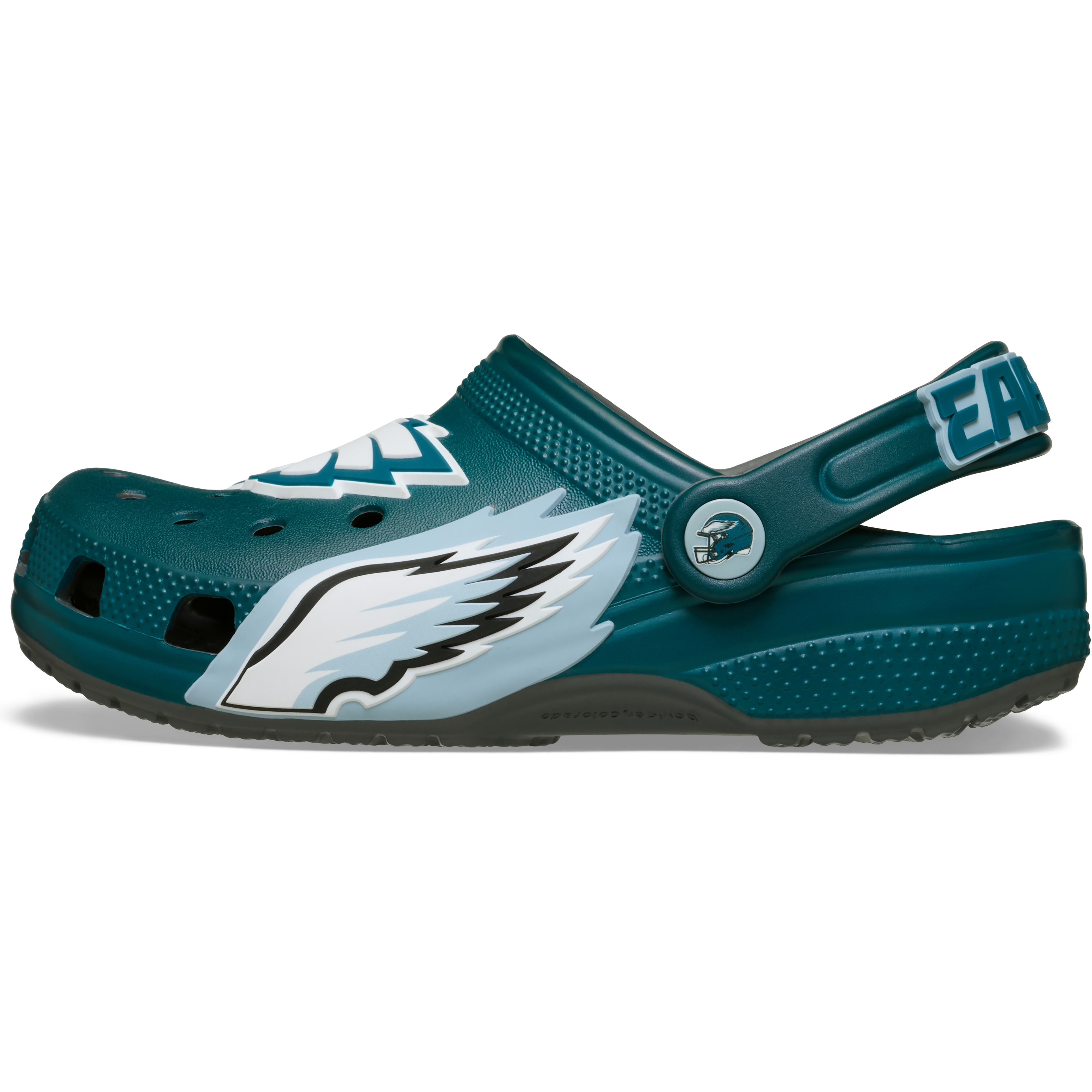 Youth Crocs Midnight Green Philadelphia Eagles Classic Clog