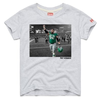 Jason Kelce Philadelphia Eagles Homage Youth Retired Greats T-Shirt - Ash