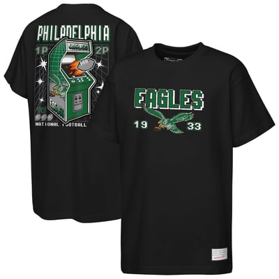  Philadelphia Eagles Mitchell & Ness Youth Retro Arcade T-Shirt - Black