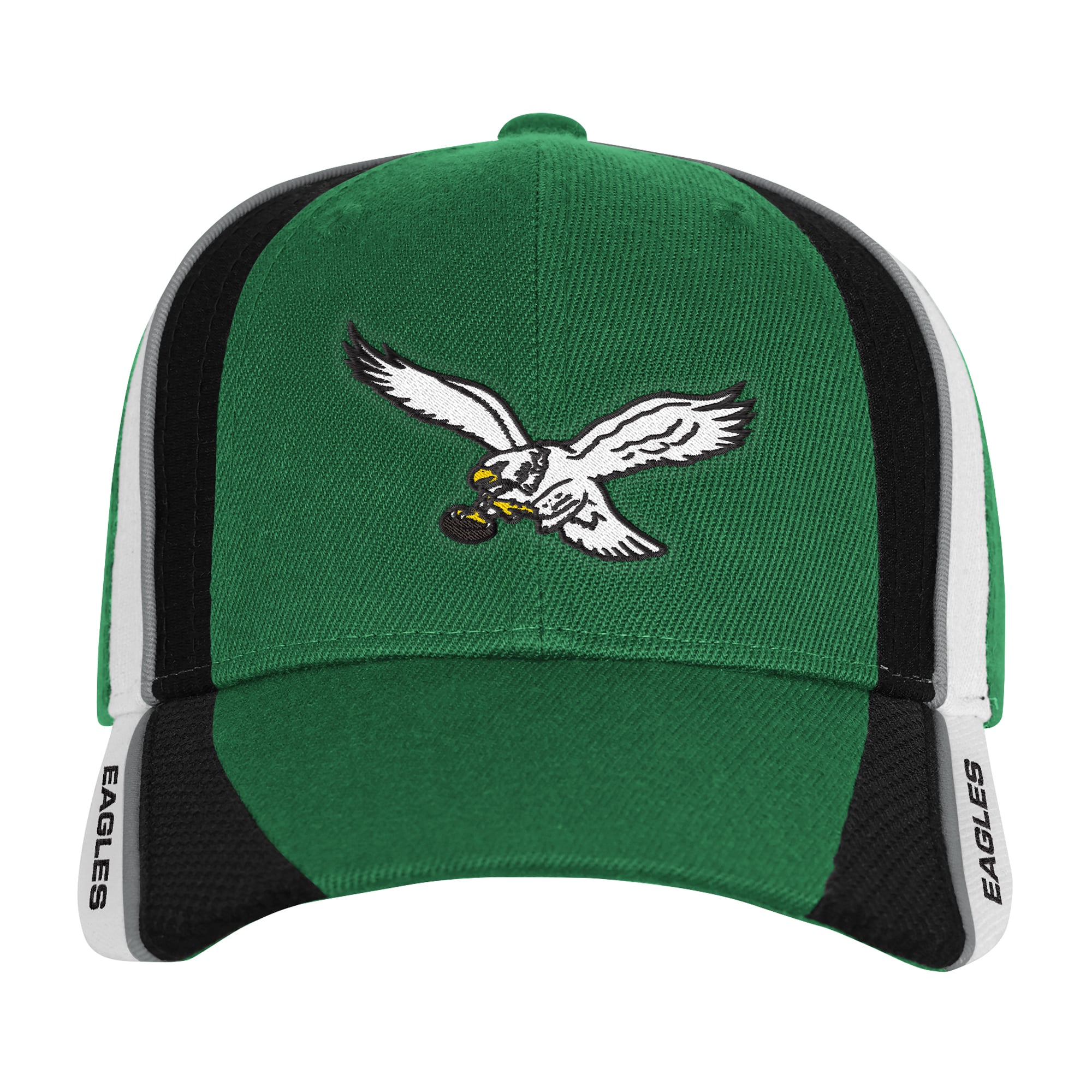 Youth Mitchell & Ness Kelly Green Philadelphia Eagles Club Downforce Pro Crown Snapback Hat