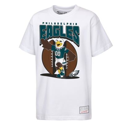  Philadelphia Eagles Mitchell & Ness Youth Mascot Mania T-Shirt - White