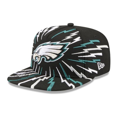 Philadelphia Eagles New Era Youth Bolt A-Frame 9FIFTY Snapback Hat - Black