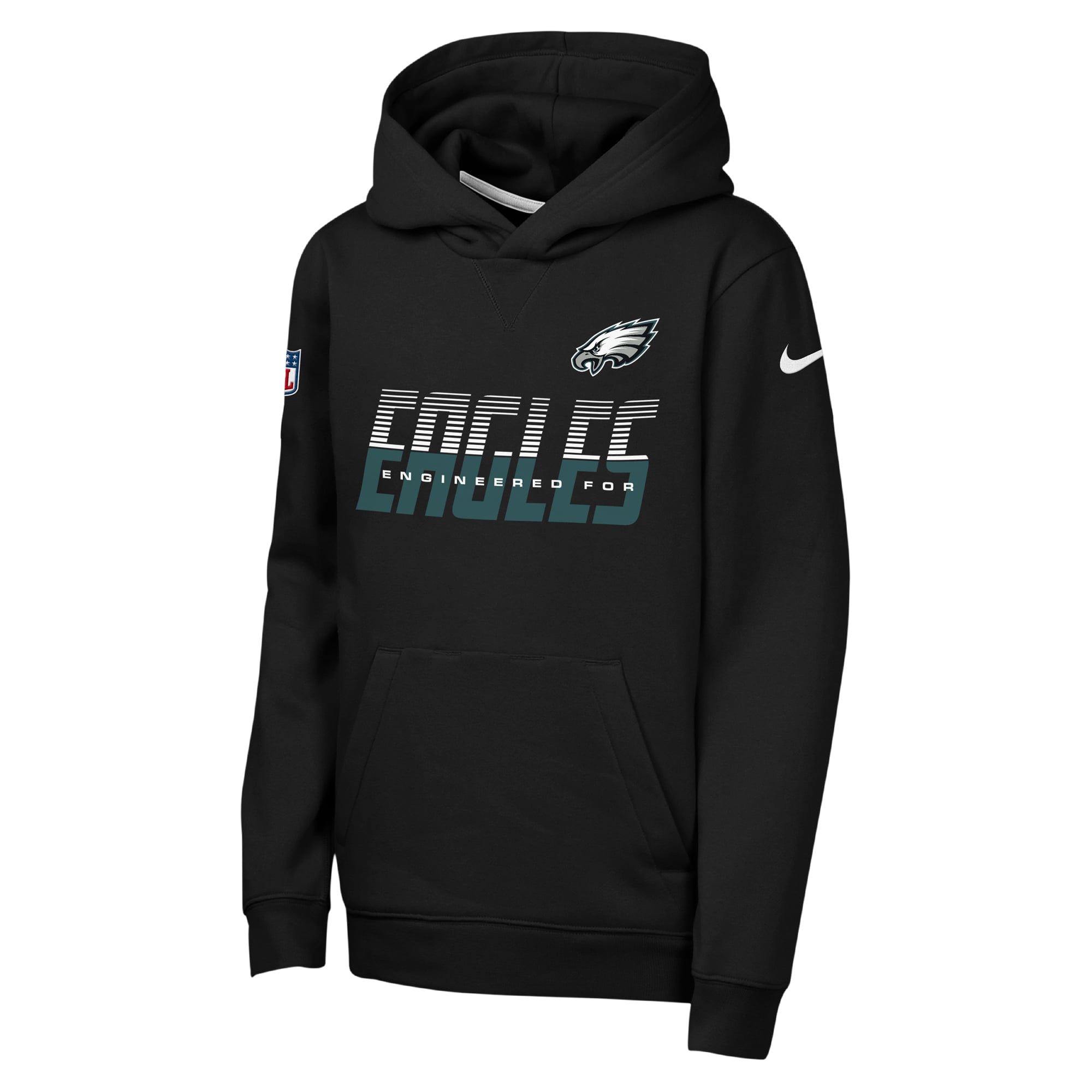 Youth Nike Black Philadelphia Eagles Sideline Dri-FIT Hoodie