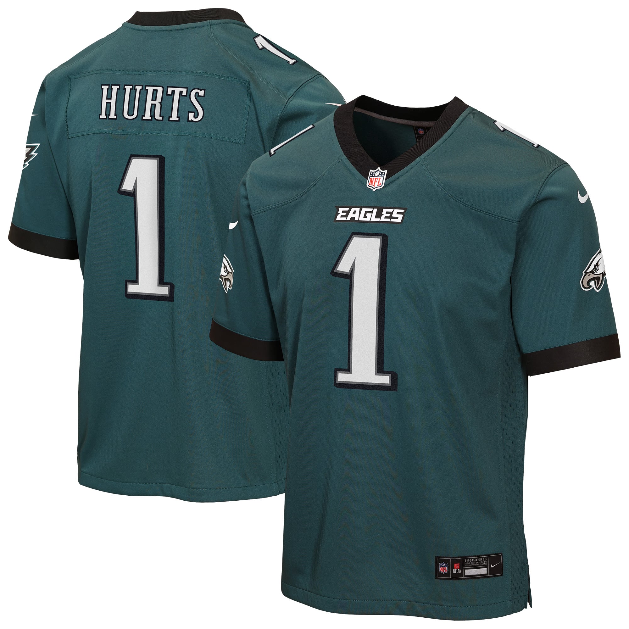 Youth Nike Jalen Hurts Midnight Green Philadelphia Eagles Team Game Jersey