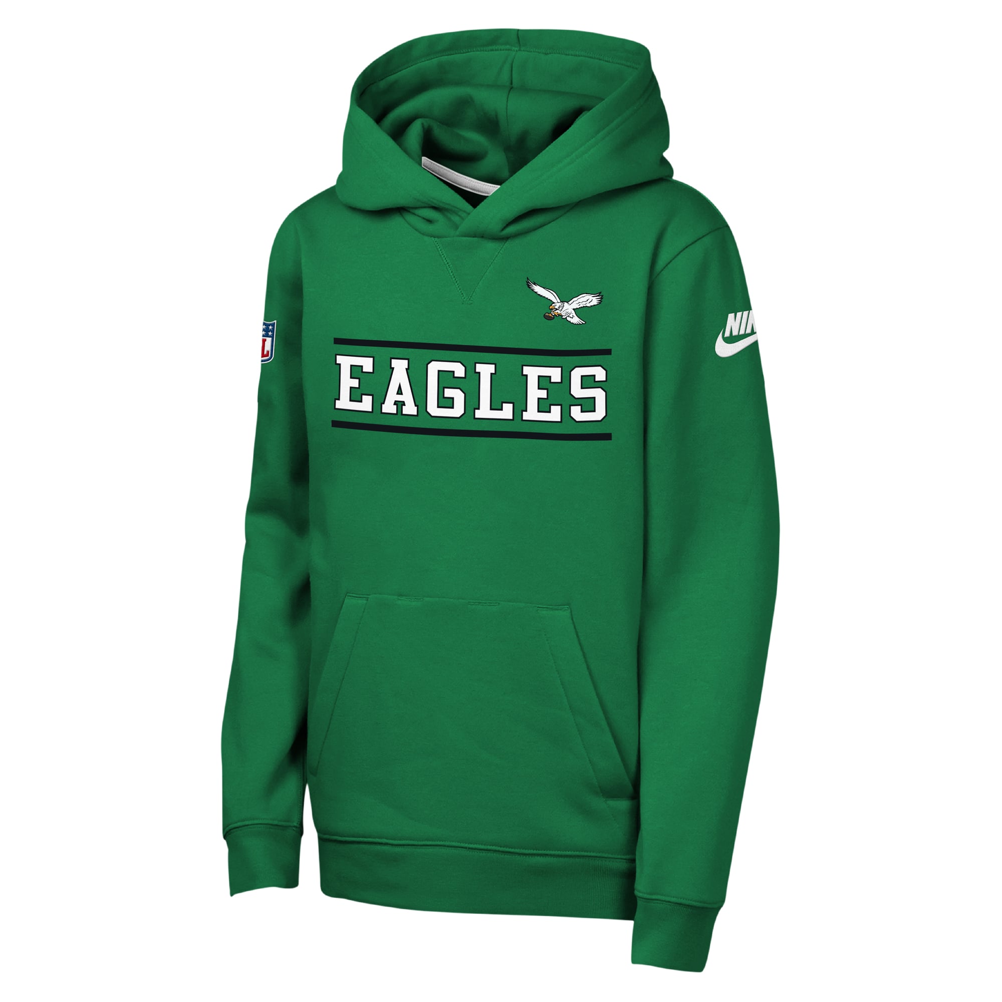Youth Nike Kelly Green Philadelphia Eagles Sideline Alternate Pack Heavyweight Fleece Hoodie