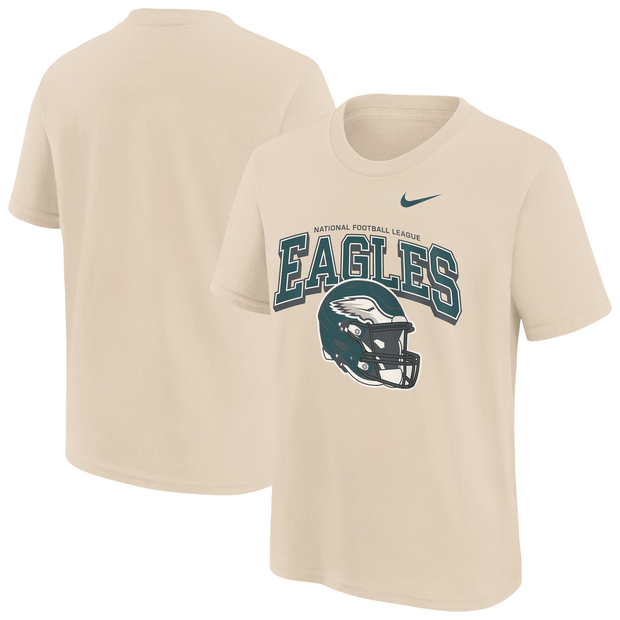 Youth Nike Natural Philadelphia Eagles Vintage Mod Easy Lane T-Shirt