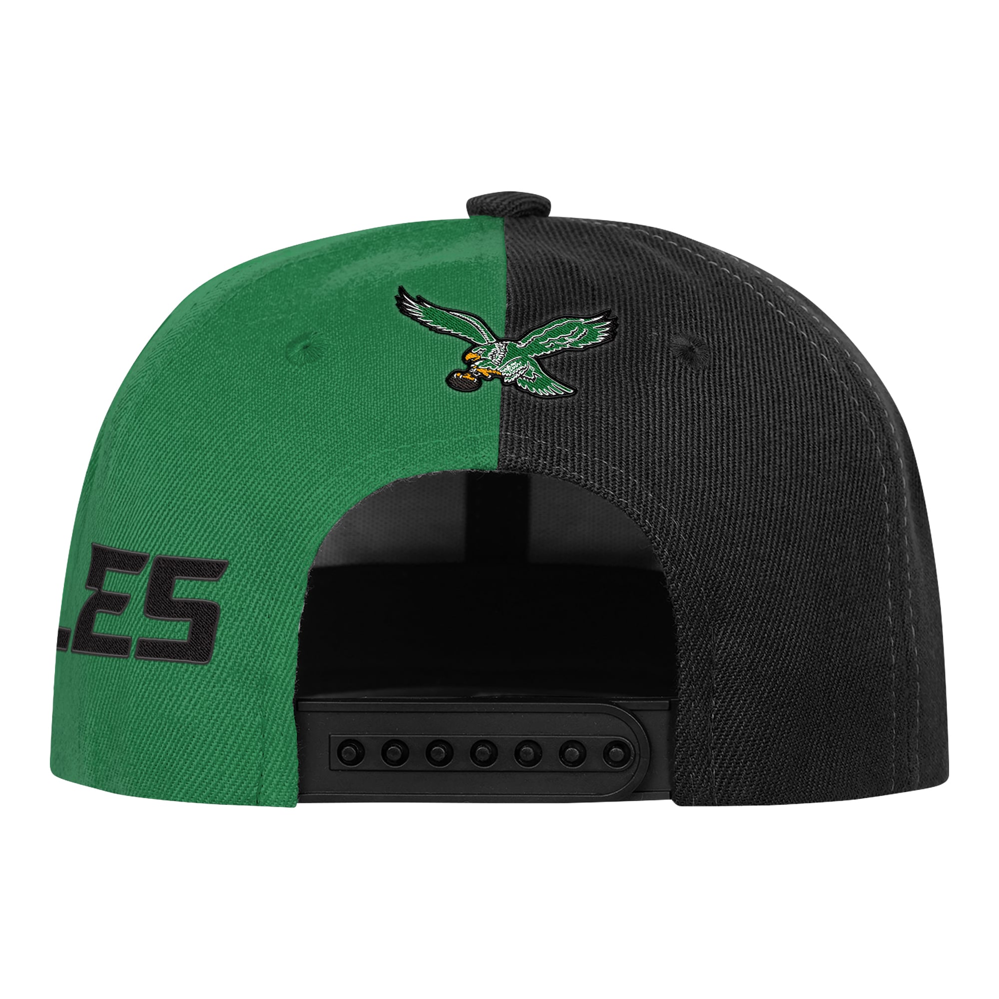 Casquette rétro snapback Youth Outerstuff vert Kelly/noir Philadelphia Eagles Side Swipe