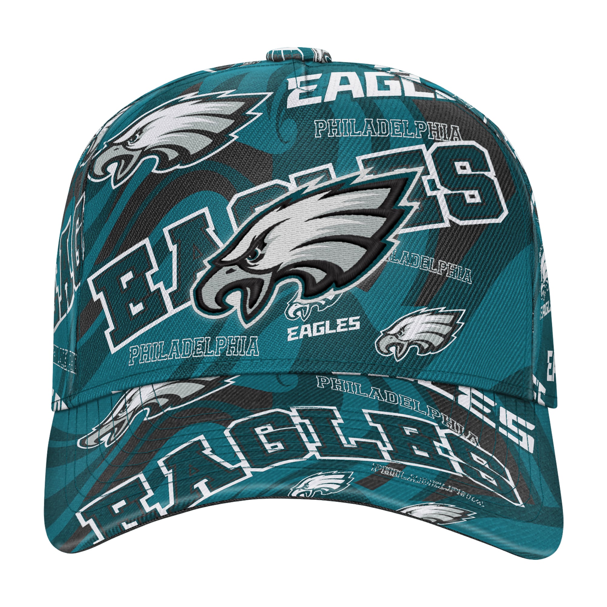 Youth Outerstuff Midnight Green Philadelphia Eagles Shift Adjustable Hat