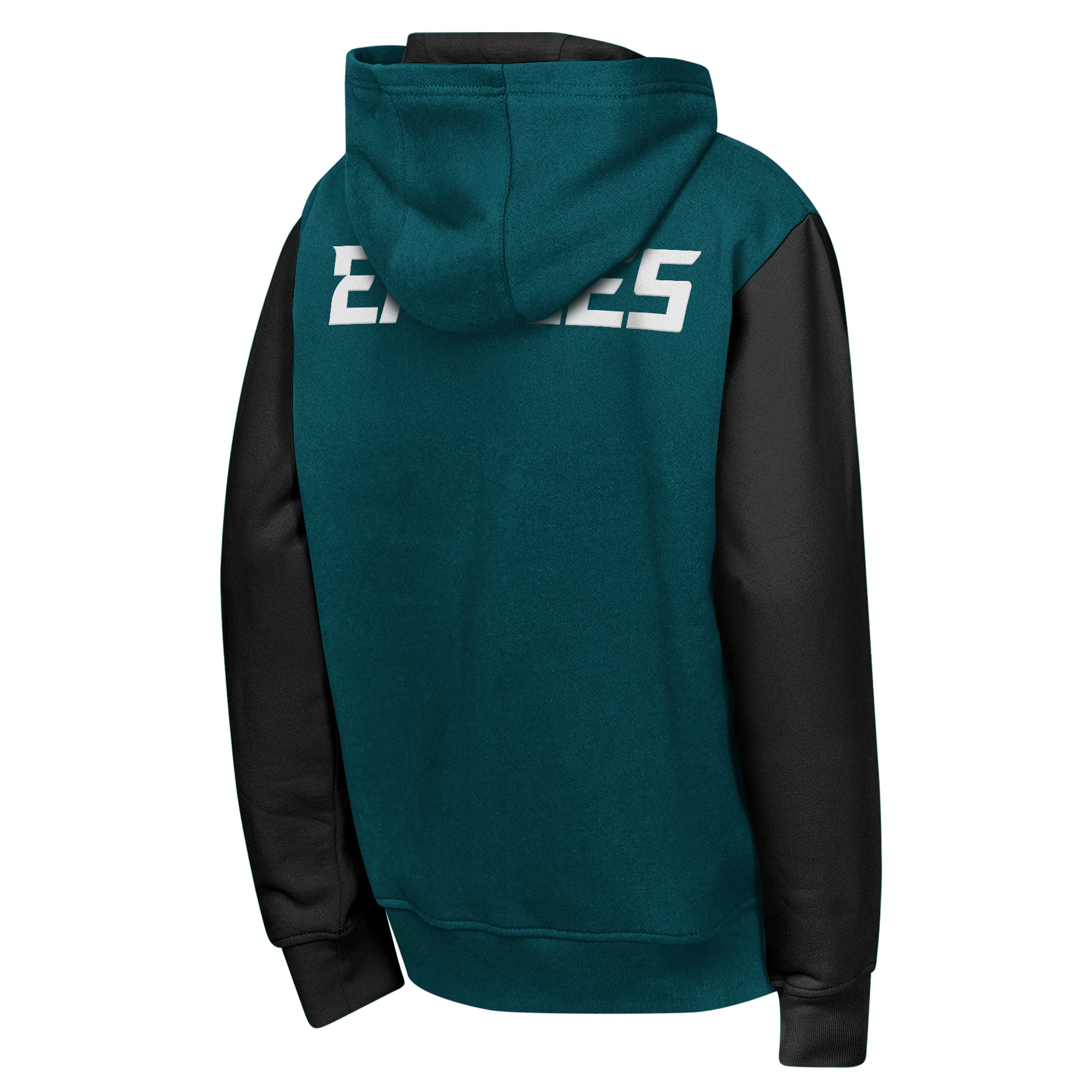 Sweat à capuche zippé Youth Outerstuff Midnight Green Philadelphia Eagles Stadium Colorblock