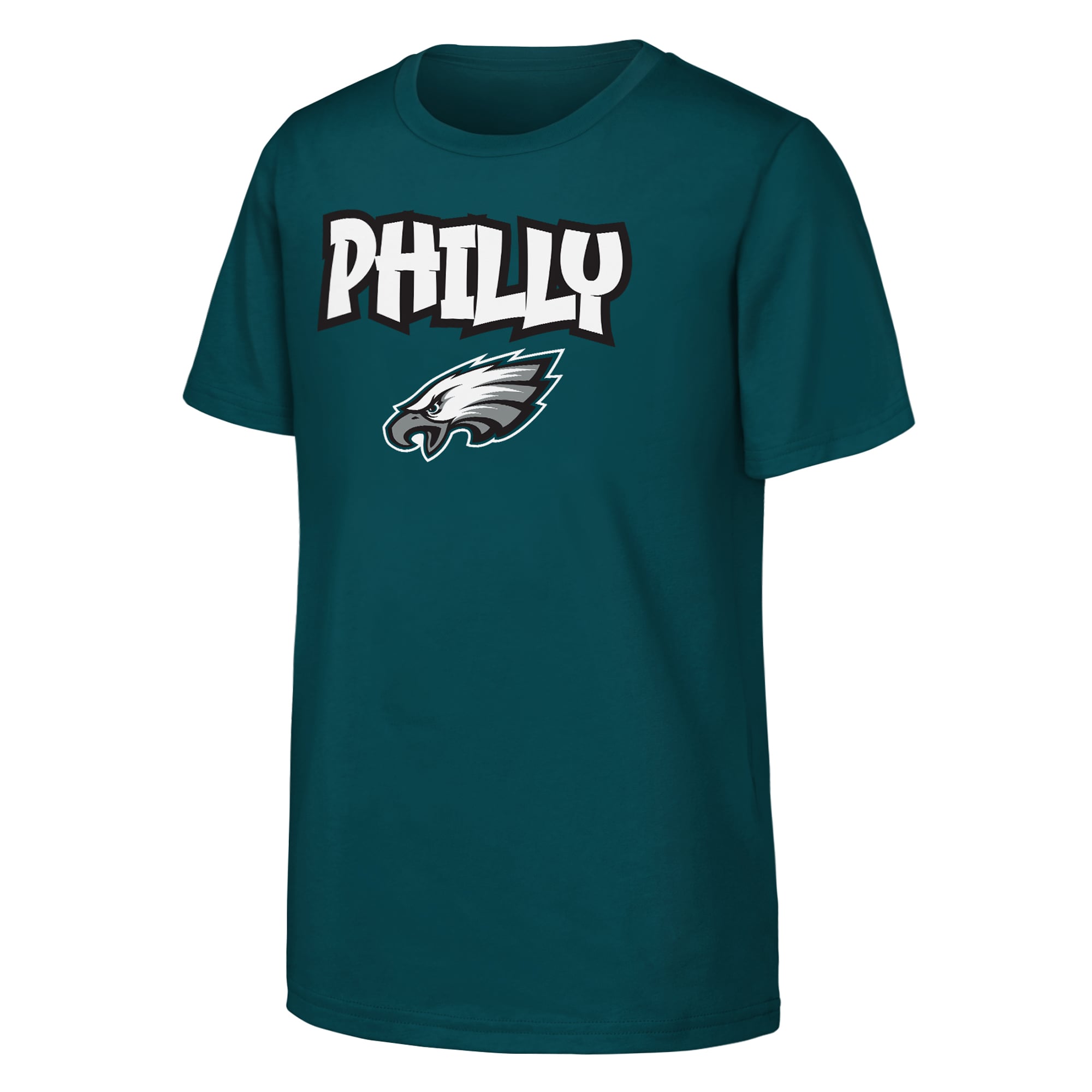 Youth Outerstuff  Midnight Green Philadelphia Eagles Team Spirit T-Shirt