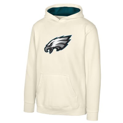 Philadelphia Eagles Outerstuff Youth Prime Pullover Hoodie - Natural