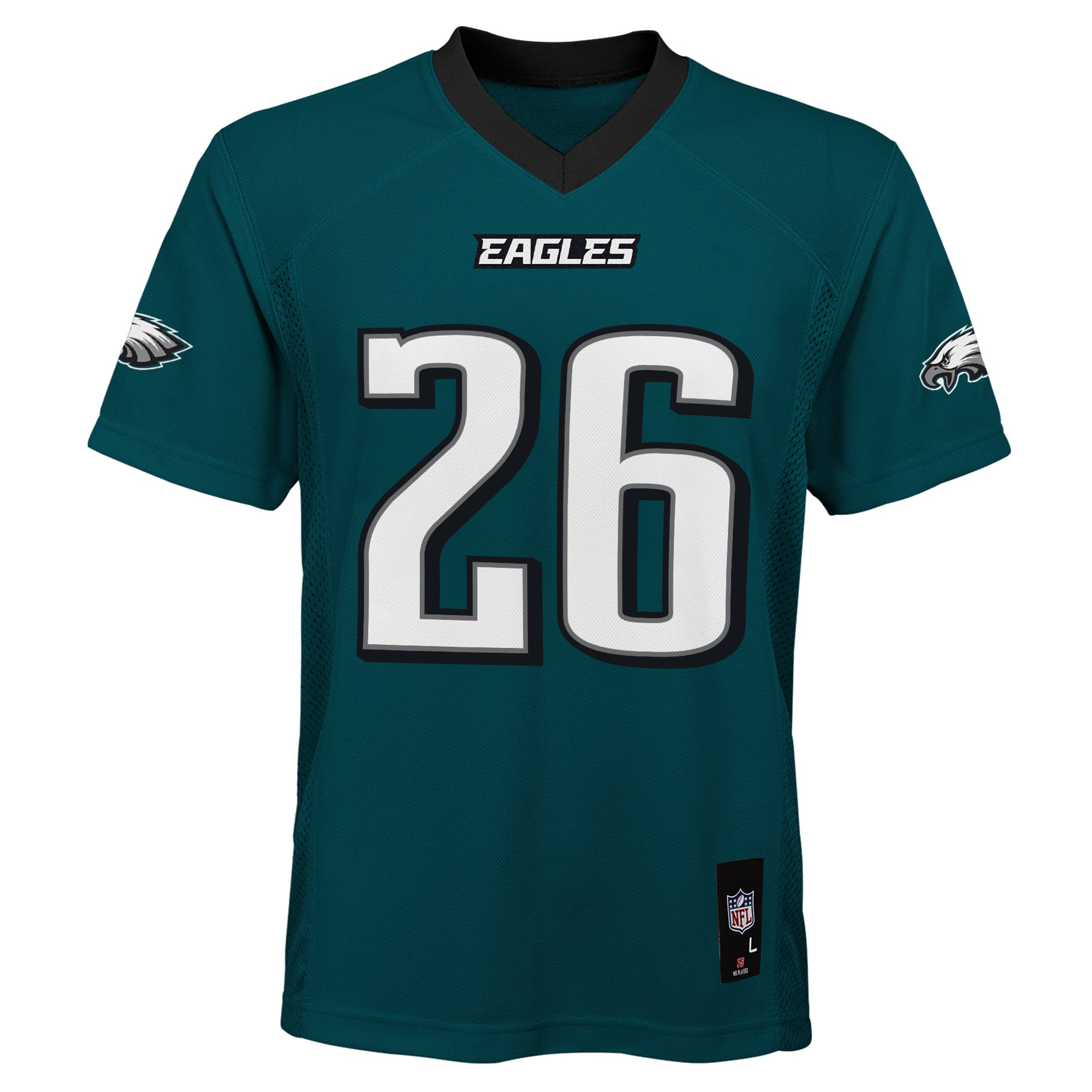 Youth Outerstuff Saquon Barkley Midnight Green Philadelphia Eagles Team Replica Jersey