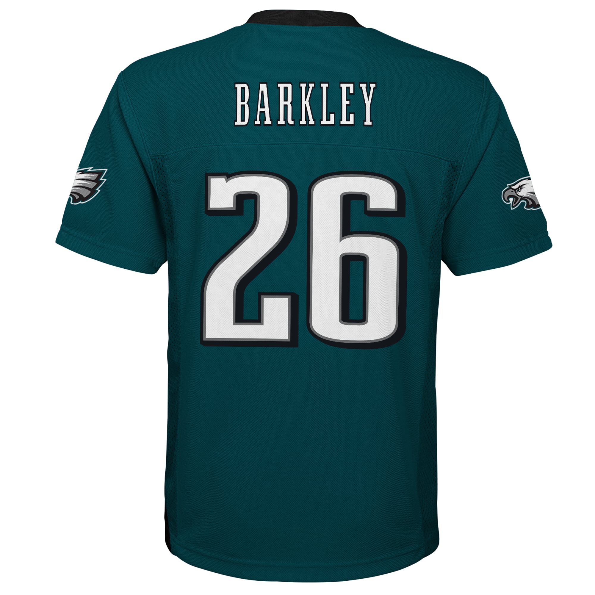 Youth Outerstuff Saquon Barkley Midnight Green Philadelphia Eagles Team Replica Jersey