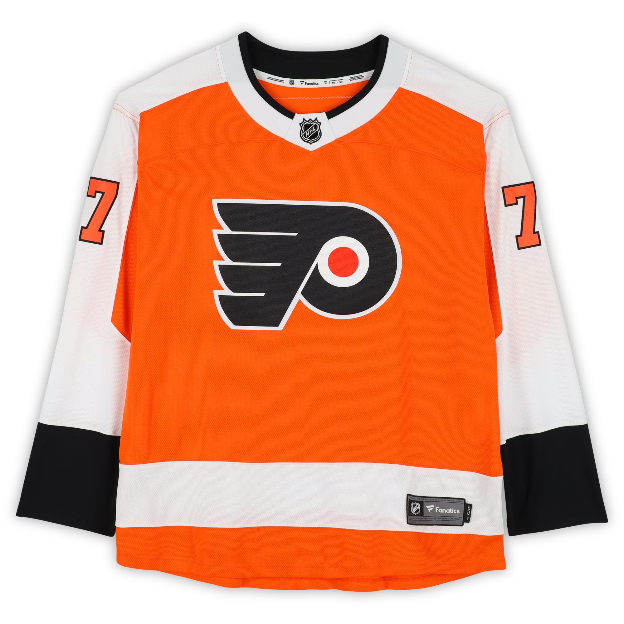 Bill Barber Philadelphia Flyers Autographed Orange Fanatics Breakaway Jersey with "HOF 90" Inscription