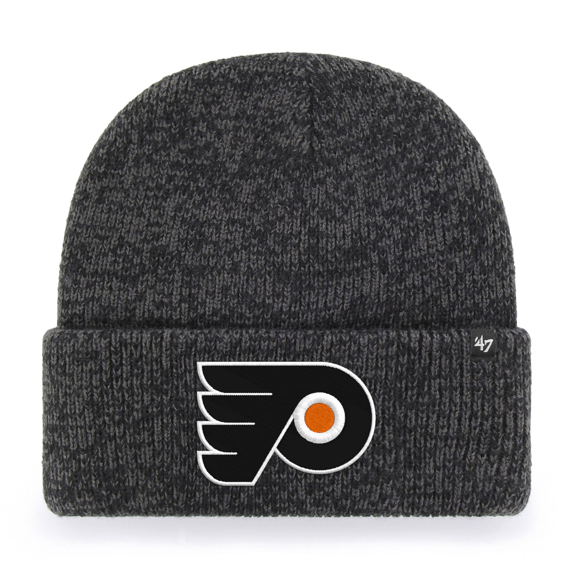 Bonnet à revers noir Philadelphia Flyers « Brain Freeze » n° 47 pour homme