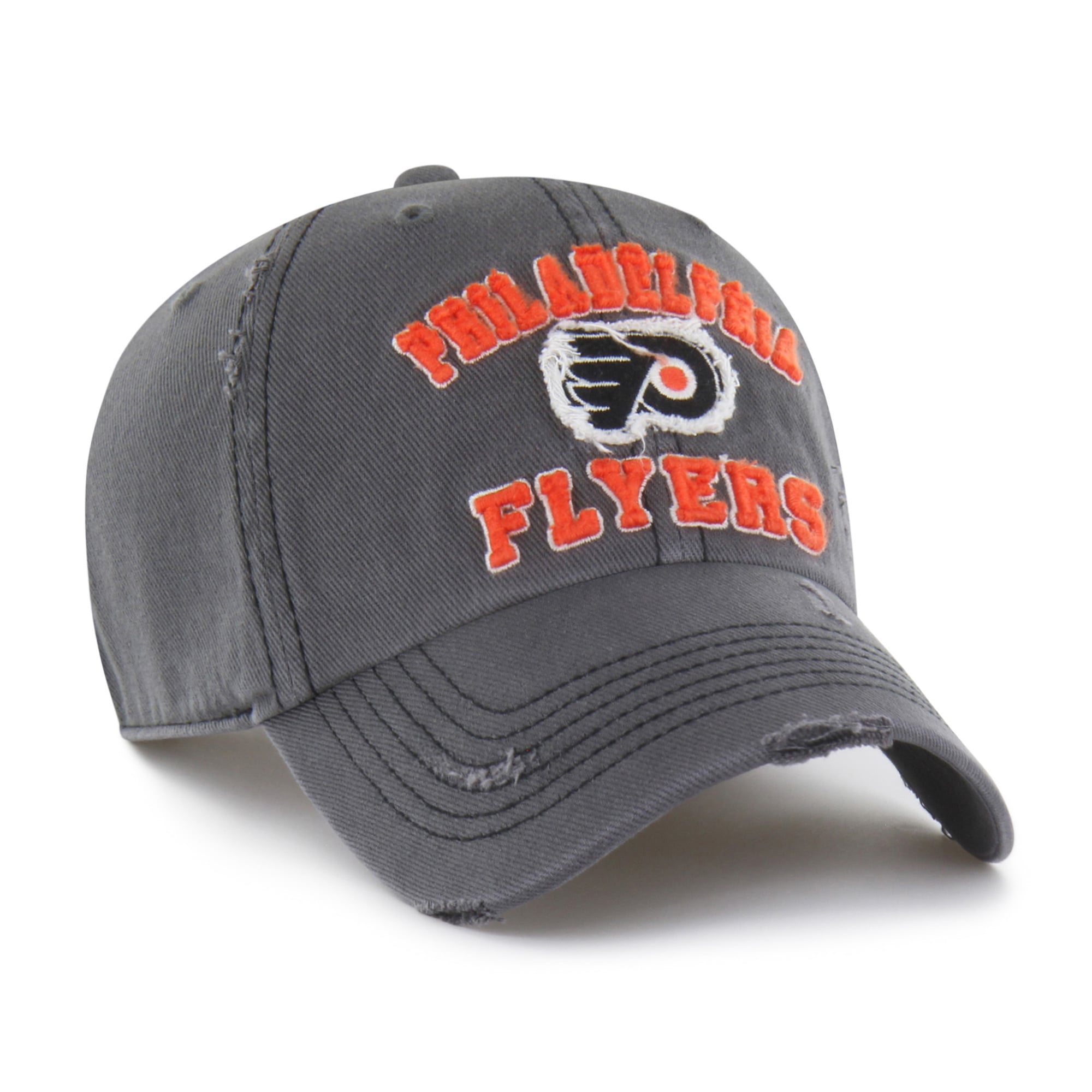 Casquette ajustable Philadelphia Flyers Seymoore noire '47 avec application vieillie