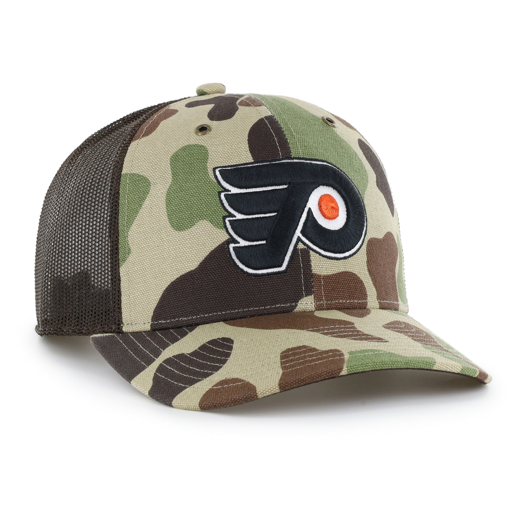 Casquette trucker ajustable Carhartt x '47 Duck Camo Philadelphia Flyers pour homme