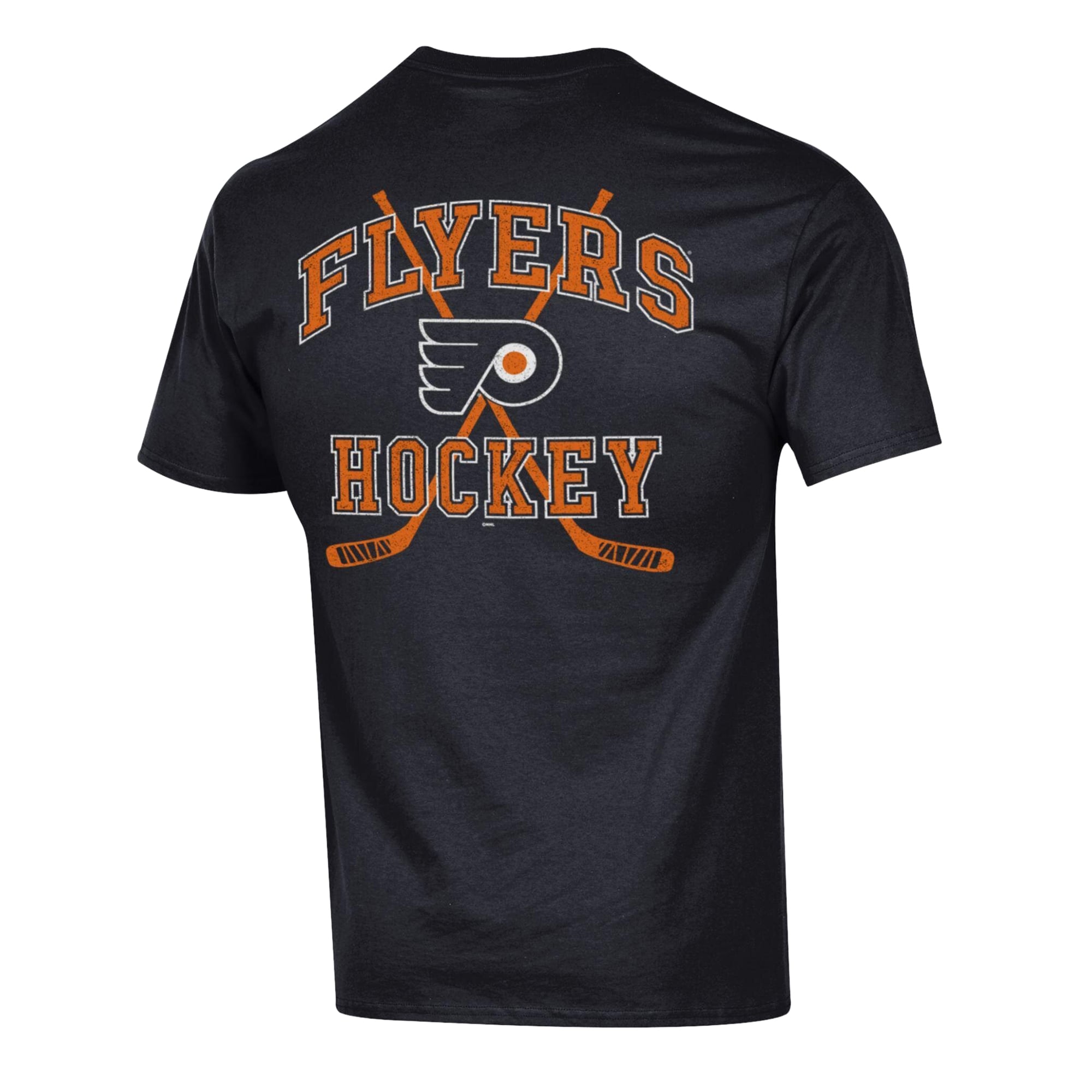 Men's Champion Black Philadelphia Flyers Stick With It Jersey T-Shirt