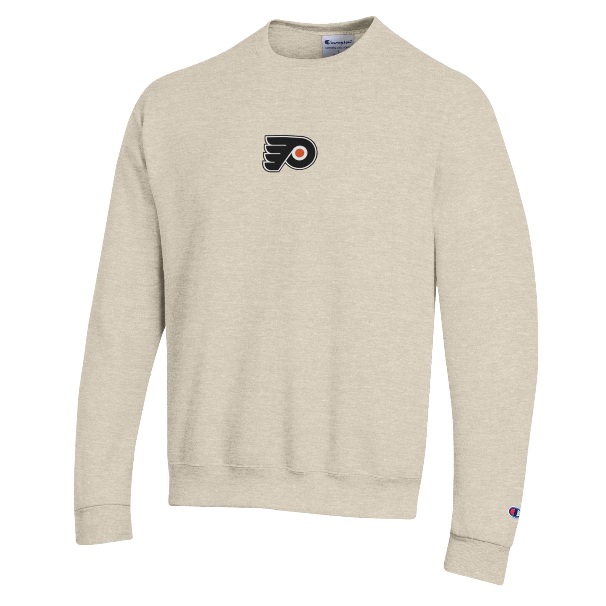 Men's Champion  Oatmeal Philadelphia Flyers Eco Powerblend Sweatshirt