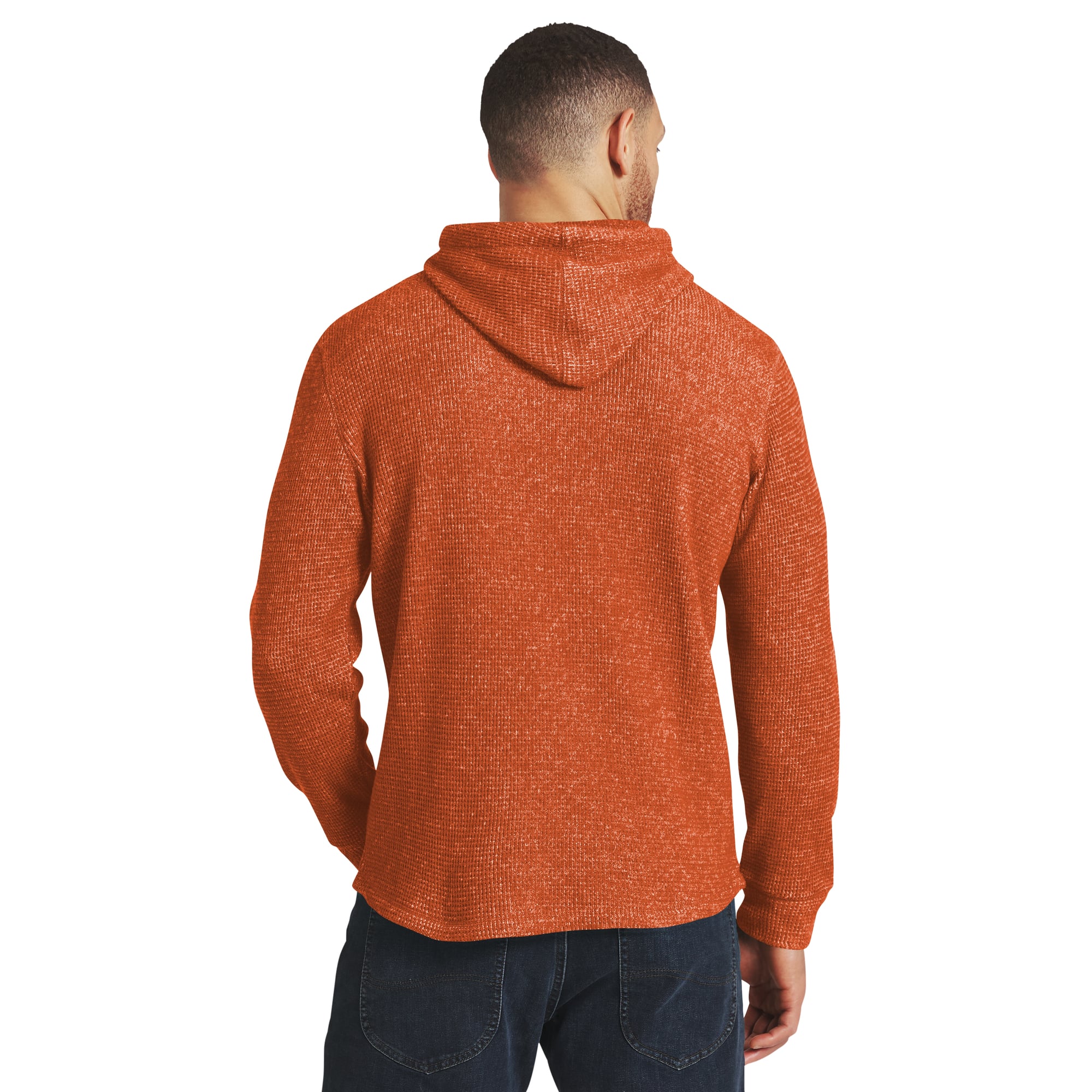 Collection Darius Rucker pour homme par Fanatics T-shirt à manches longues en maille gaufrée orange des Flyers de Philadelphie