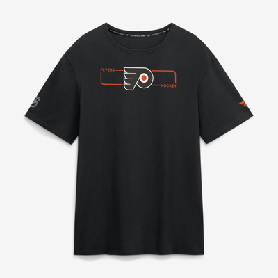 Men's Philadelphia Flyers Fanatics Black Authentic Pro Primary Logo T-Shirt