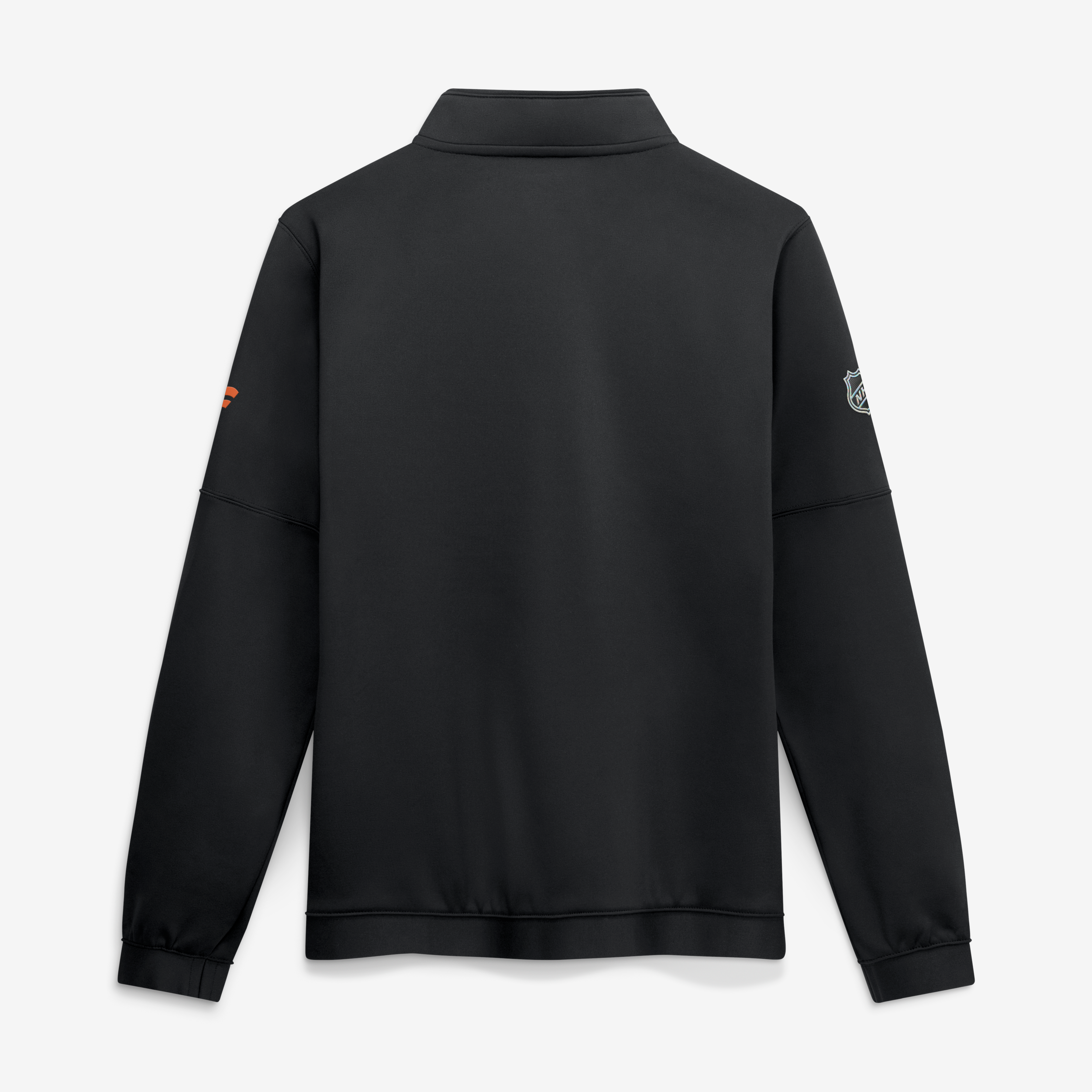 Men's Fanatics Black Philadelphia Flyers Authentic Pro Rink Fleece Quarter-Zip Pullover