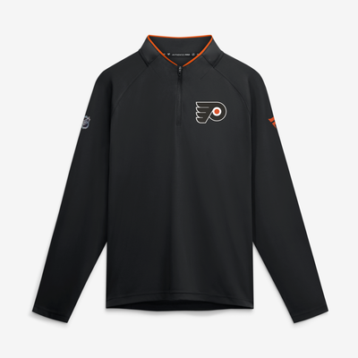 Philadelphia Flyers Fanatics Authentic Pro Rink Lightweight Quarter-Zip Pullover - Black
