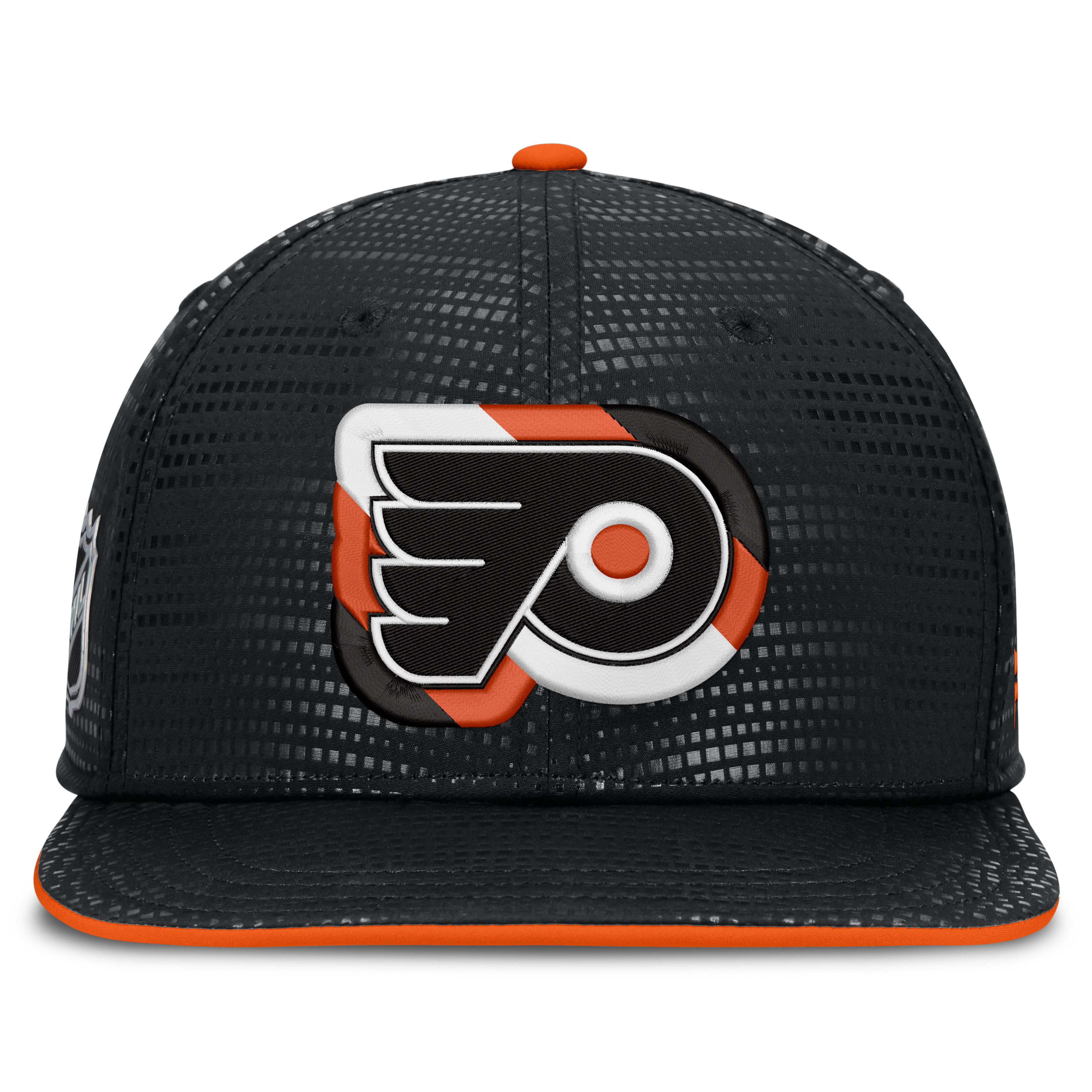 Men's Fanatics Black Philadelphia Flyers Authentic Pro Rink Square Visor Snapback Hat