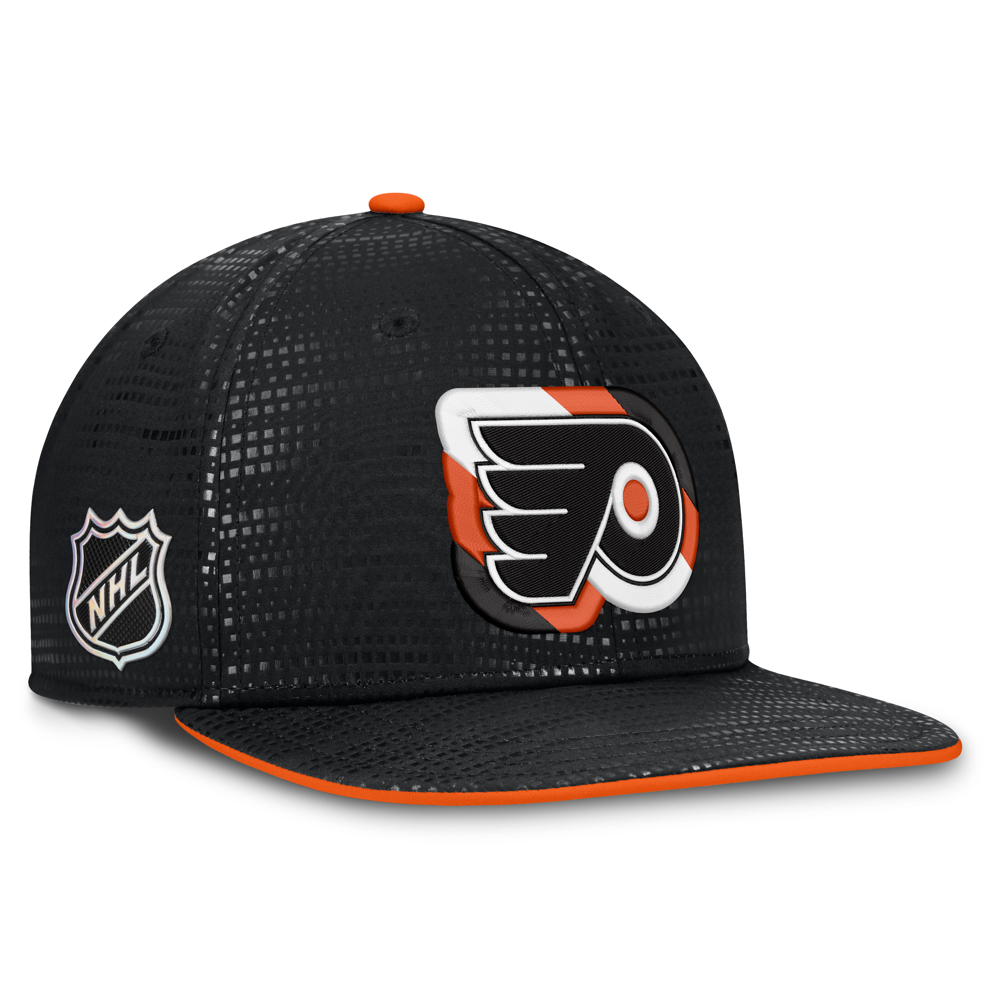 Men's Fanatics Black Philadelphia Flyers Authentic Pro Rink Square Visor Snapback Hat