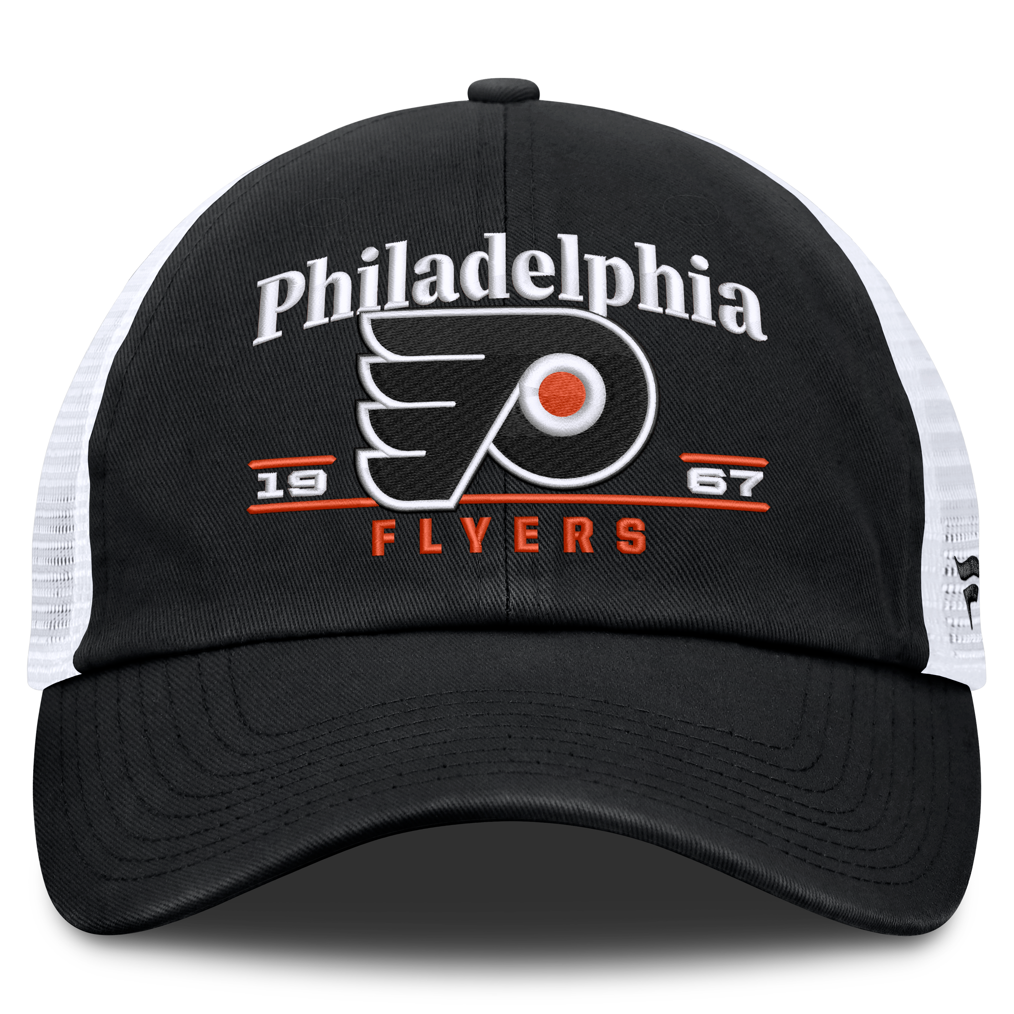 Casquette trucker ajustable Fanatics noire Philadelphia Flyers Fundamental Underline pour homme