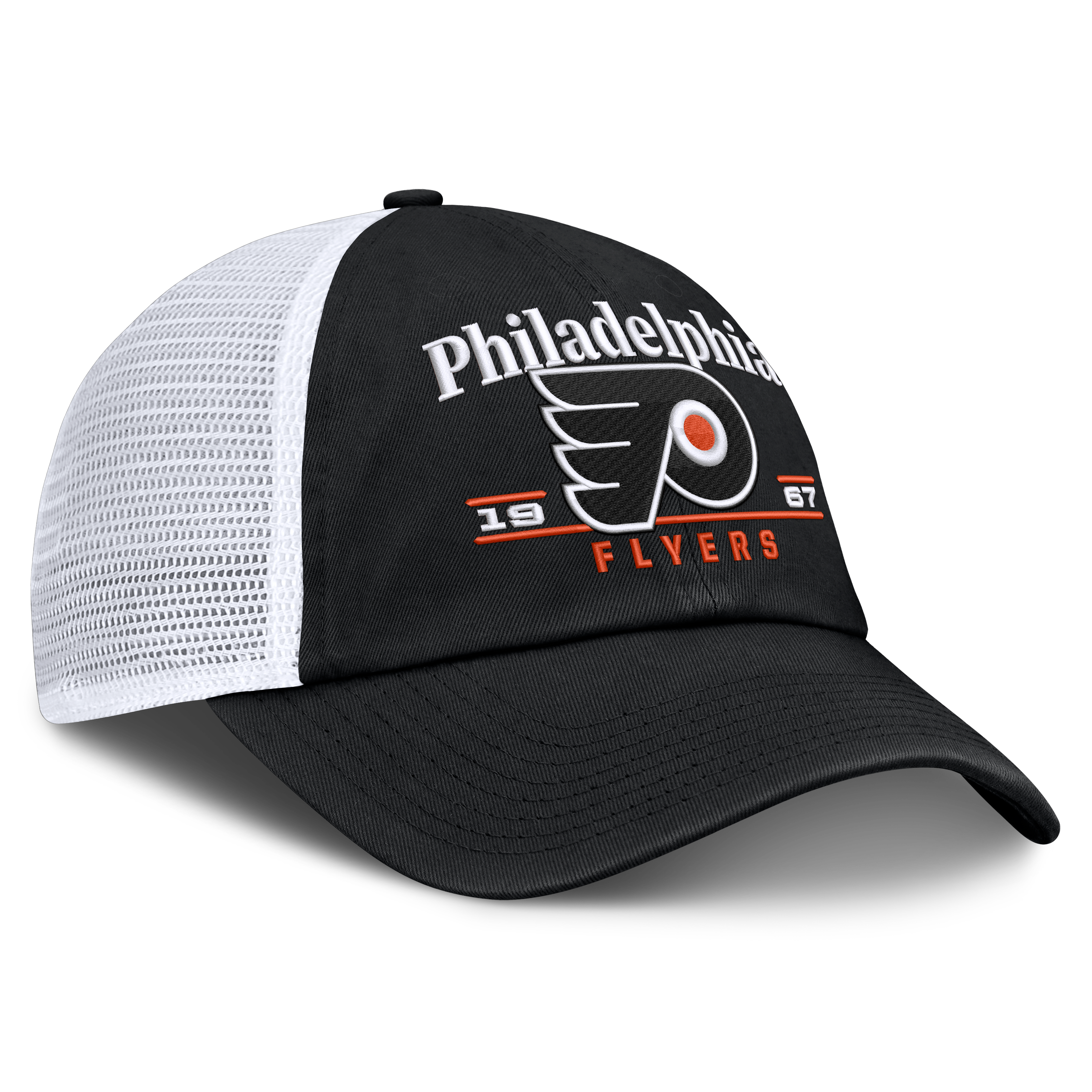 Casquette trucker ajustable Fanatics noire Philadelphia Flyers Fundamental Underline pour homme