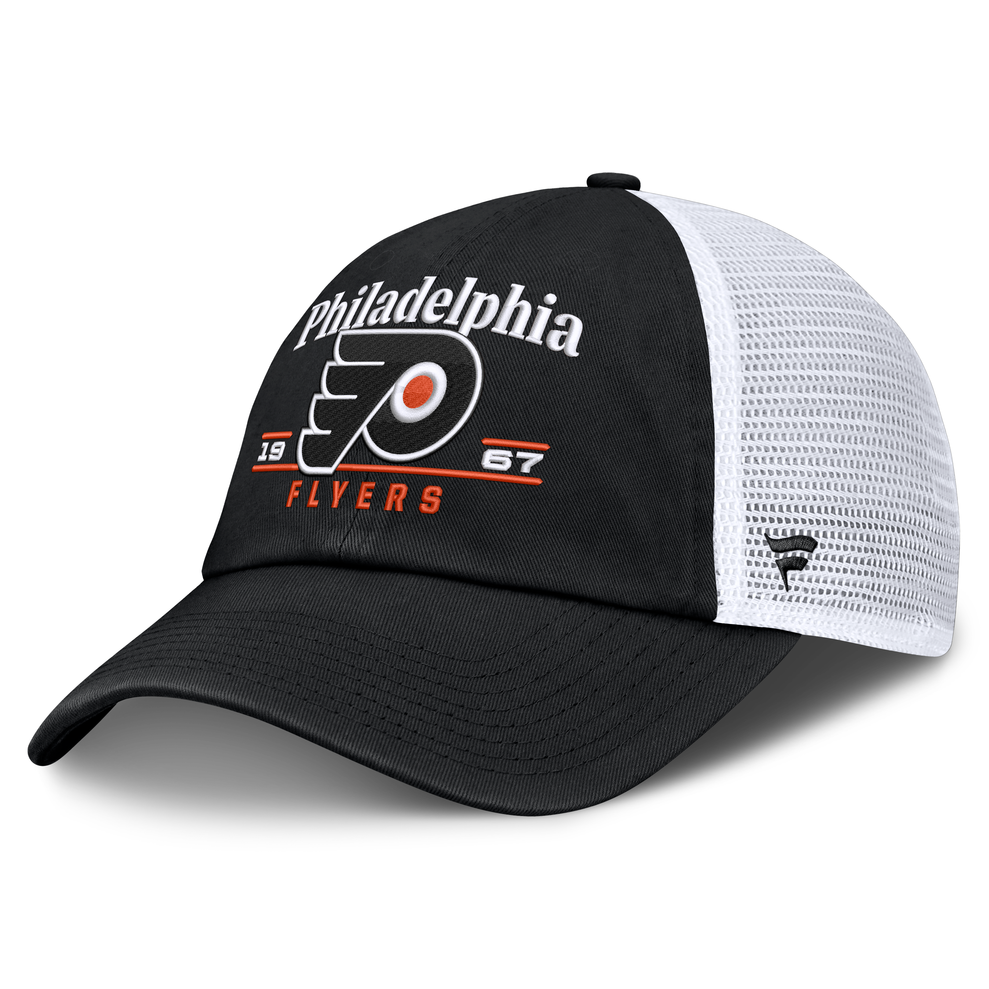 Casquette trucker ajustable Fanatics noire Philadelphia Flyers Fundamental Underline pour homme