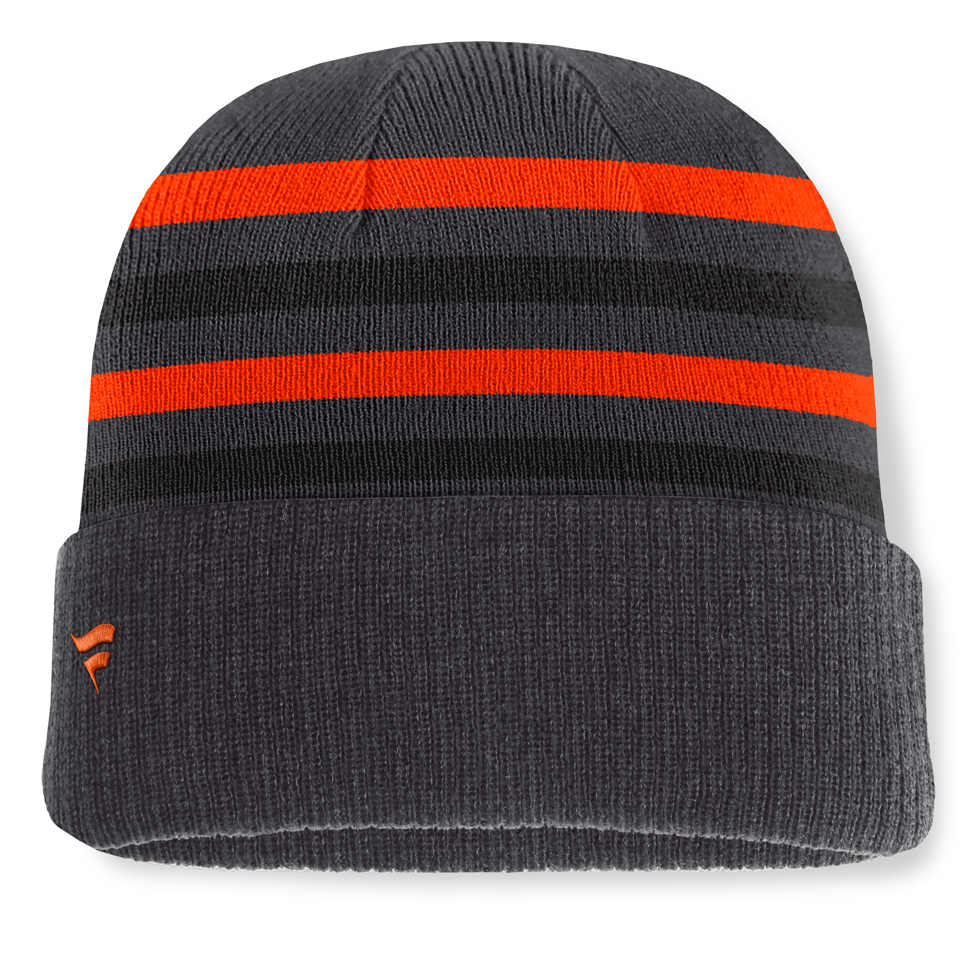 Men's Fanatics Black Philadelphia Flyers Knurly Stripe Cuffed Knit Hat