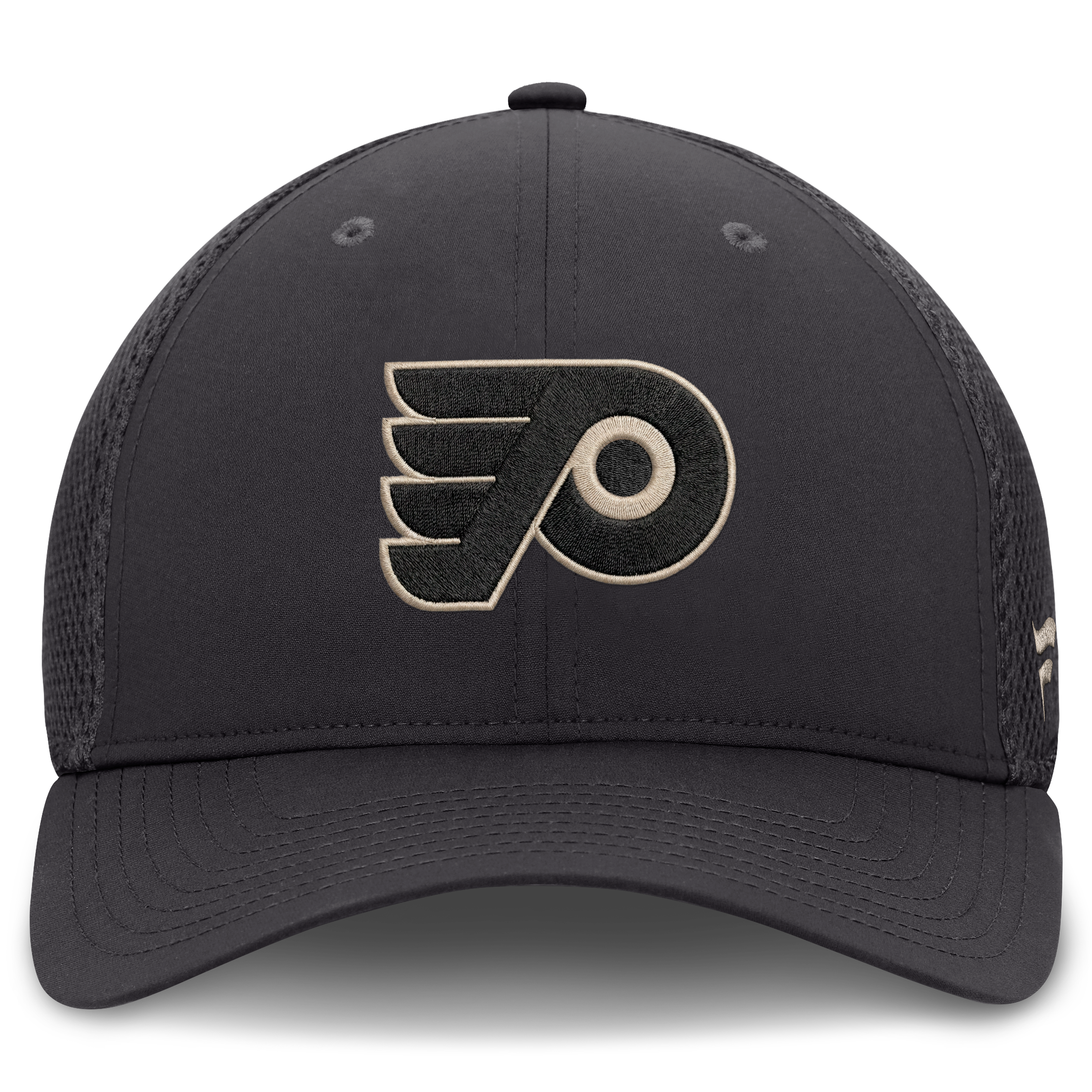 Casquette Fanatics pour homme, couleur anthracite, Philadelphia Flyers, dos en maille extensible
