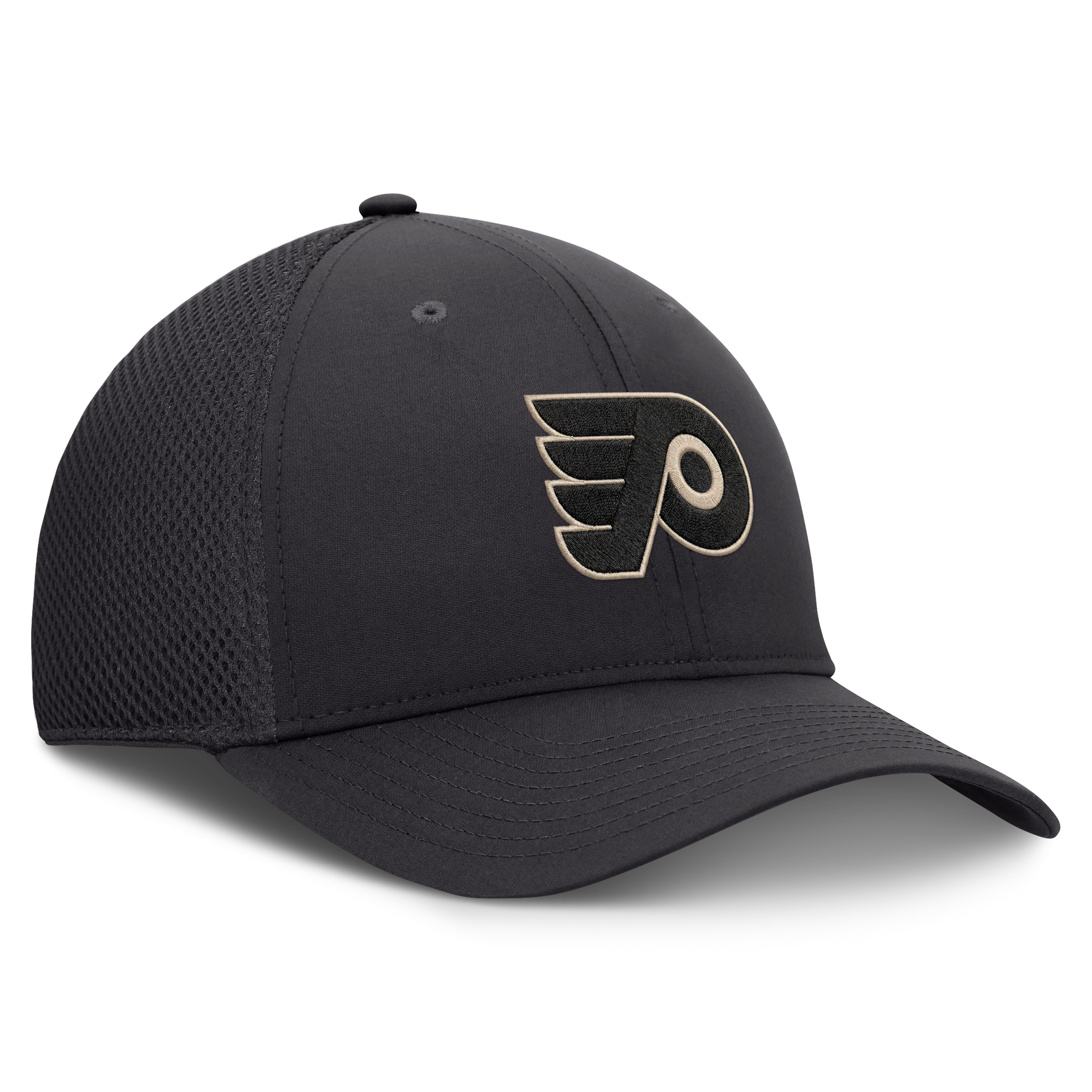 Casquette Fanatics pour homme, couleur anthracite, Philadelphia Flyers, dos en maille extensible