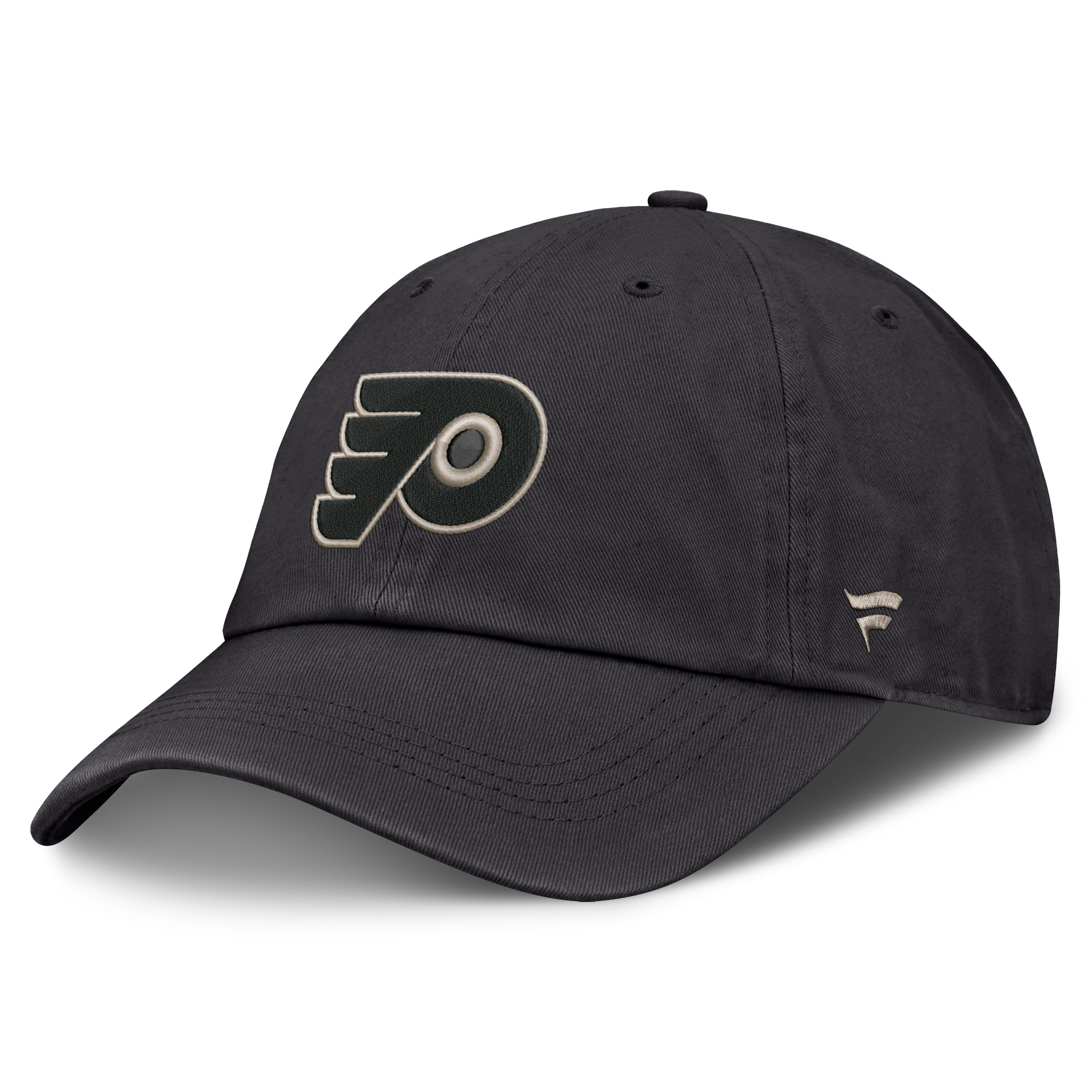 Casquette ajustable Fanatics Charcoal Philadelphia Flyers Road Phantom Washed pour homme
