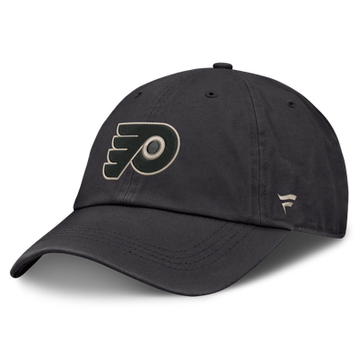 Men's Philadelphia Flyers Fanatics Charcoal Road Phantom Washed Adjustable Hat