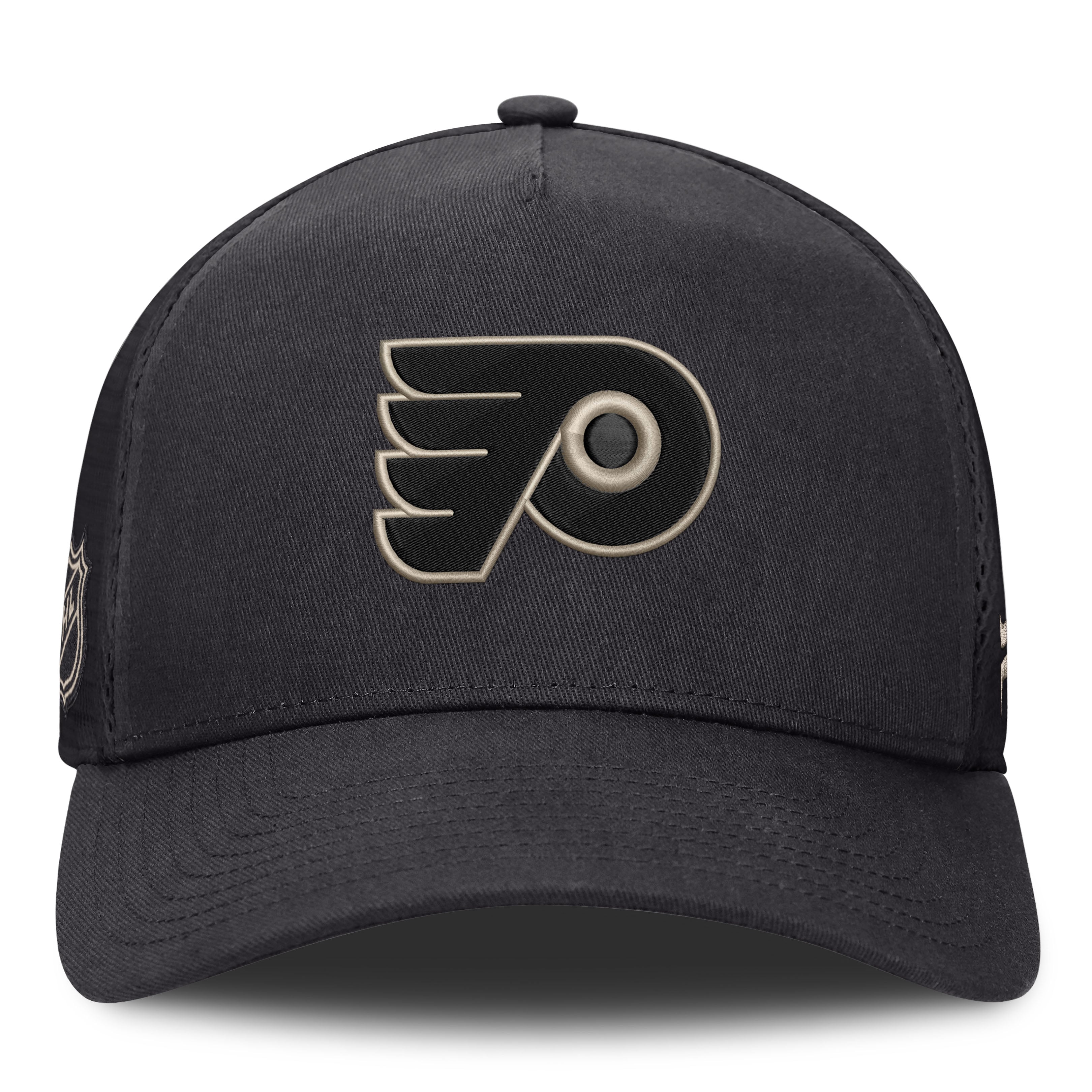 Men's Fanatics Charcoal Philadelphia Flyers Road Soft Wash A-Frame Meshback Hat