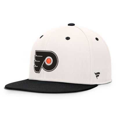 Philadelphia Flyers Fanatics Heritage Ballpark Snapback Hat - Cream/Black
