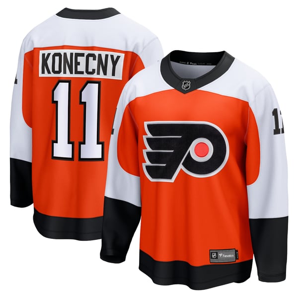 Maillot Vintage Philadelphia Flyers NHL CCM - Modèle Maska, Taille M Pour Homme, Orange