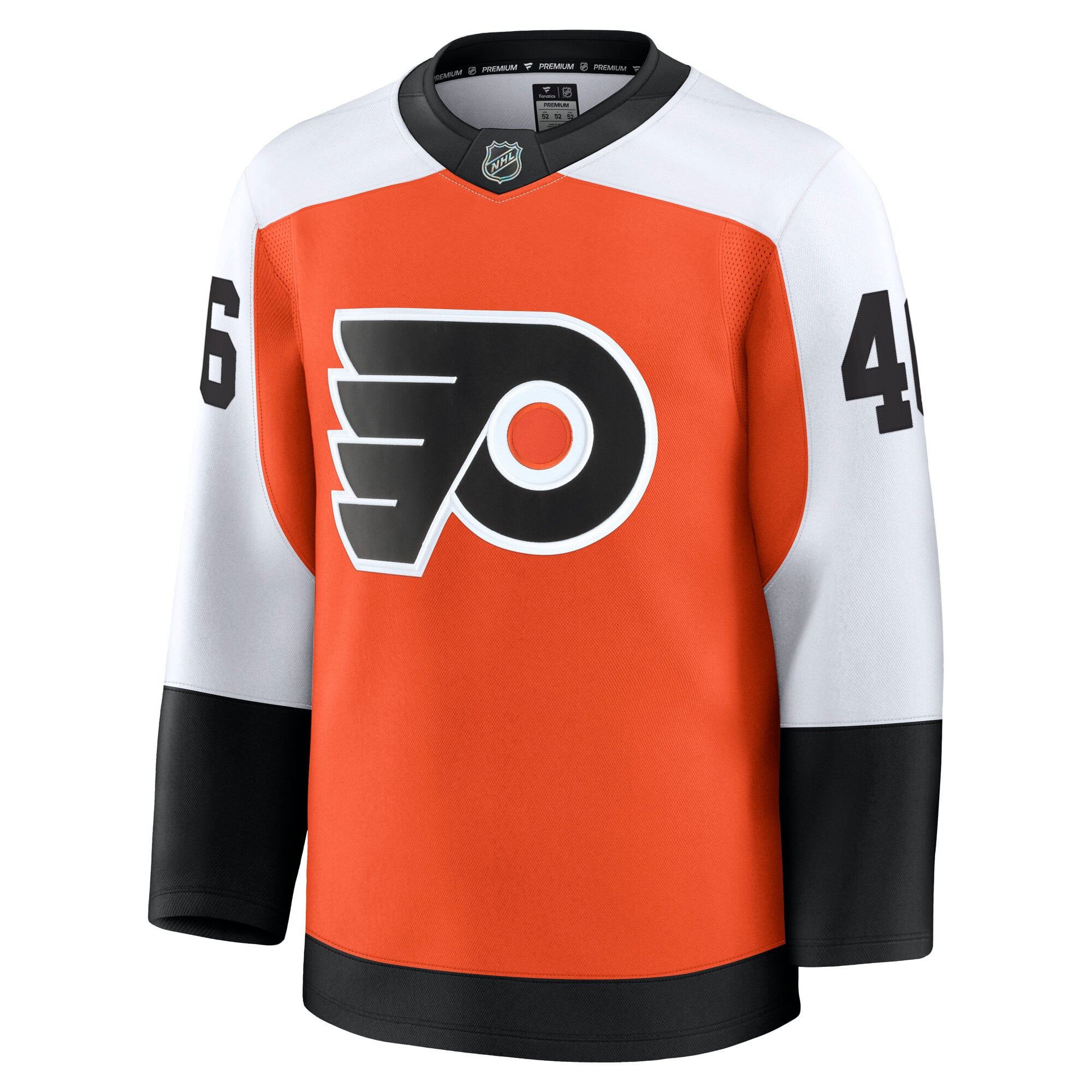 Men's Fanatics Trevor Zegras Orange Philadelphia Flyers Home Premium Jersey