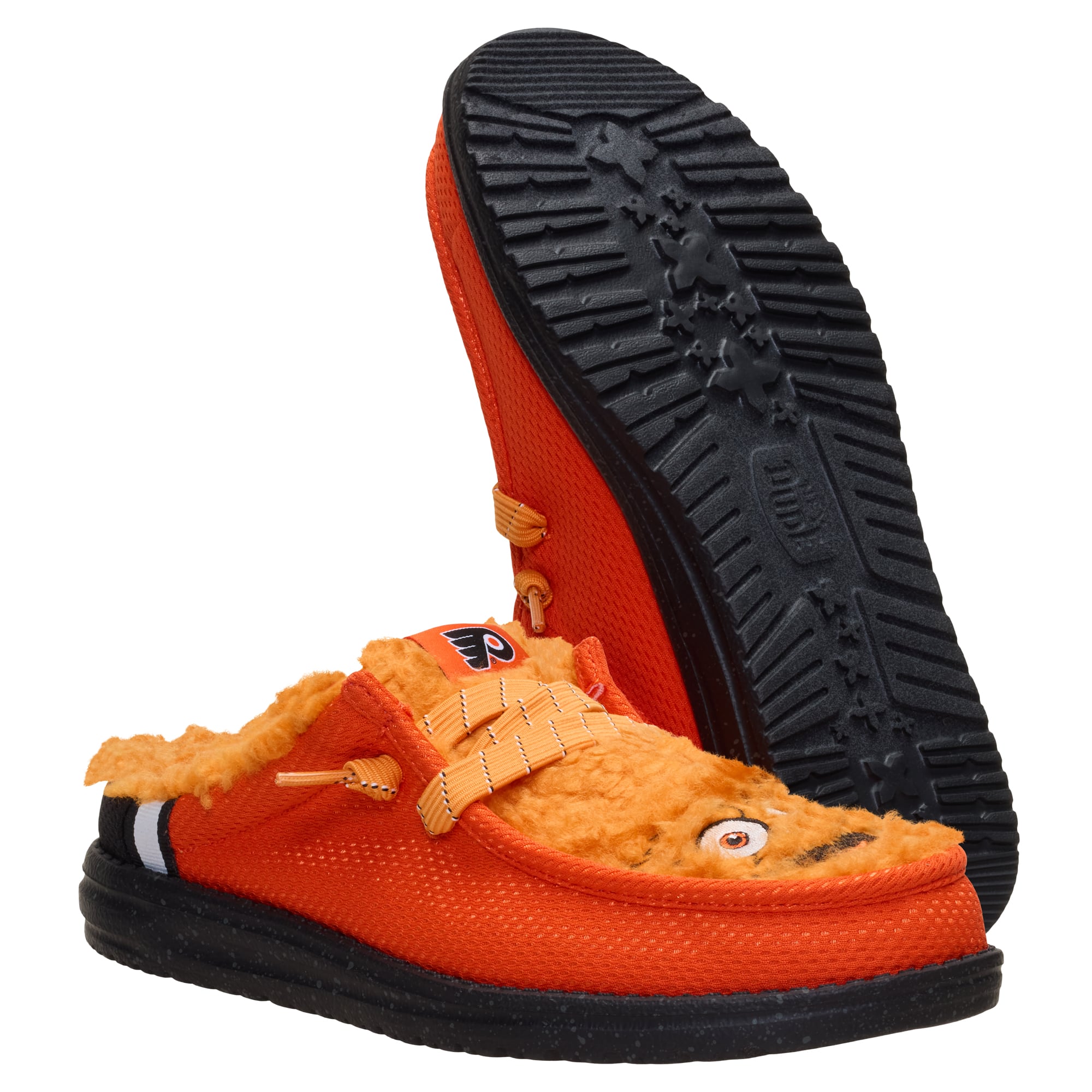 Pantoufles décontractées Hey Dude orange Philadelphia Flyers Wally pour hommes