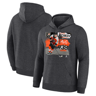 Men's Philadelphia Flyers Matvei Michkov Charcoal Fresh Ice Hoodie