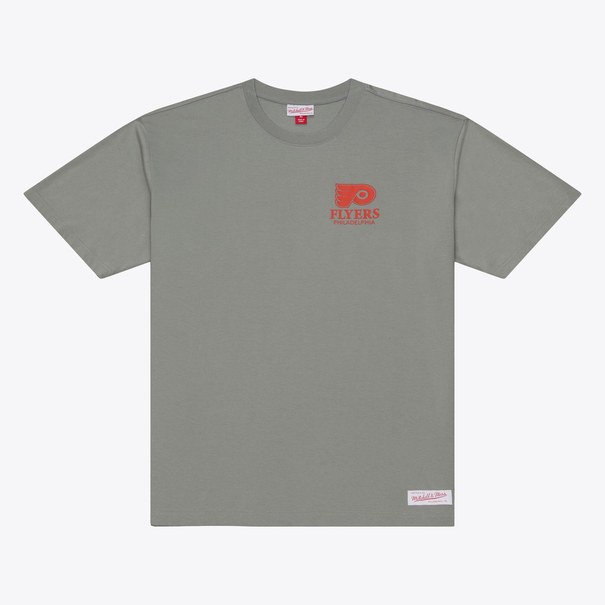 Men's Mitchell & Ness Gray Philadelphia Flyers Core Essentials T-Shirt