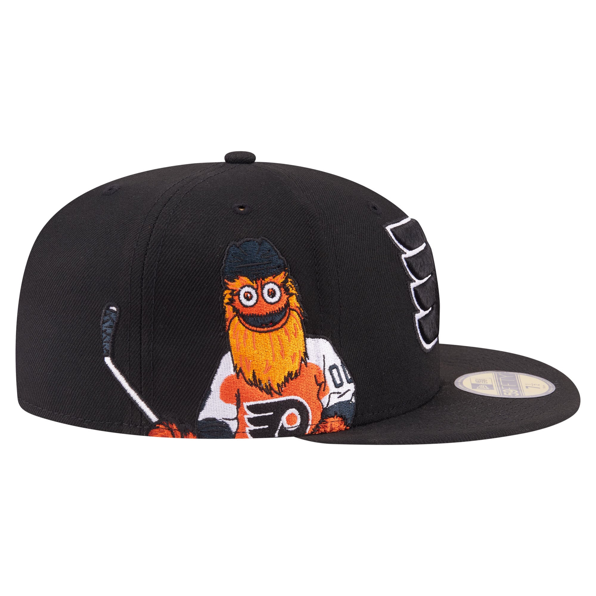 Casquette ajustée New Era noire Philadelphia Flyers Active Mascot 59FIFTY pour homme