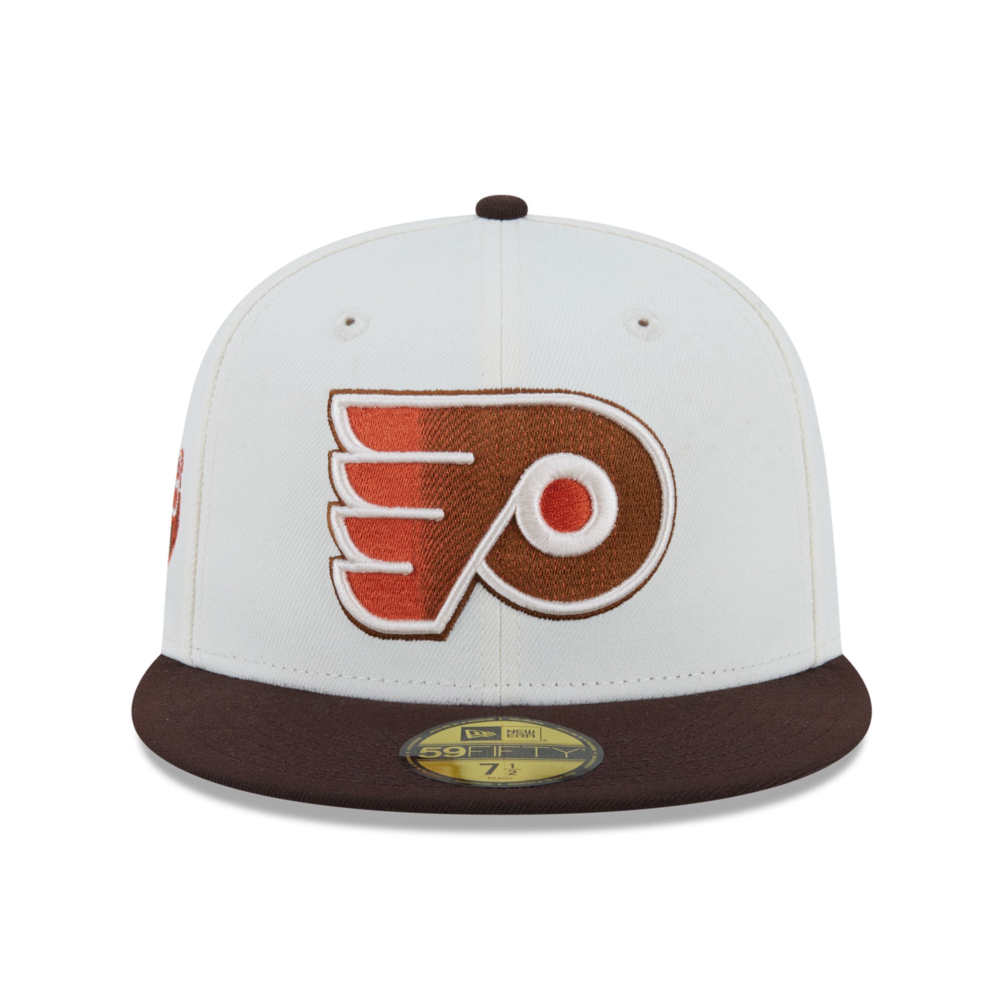 Men's New Era Cream Philadelphia Flyers Pumpkin Spice 59FIFTY Fitted Hat