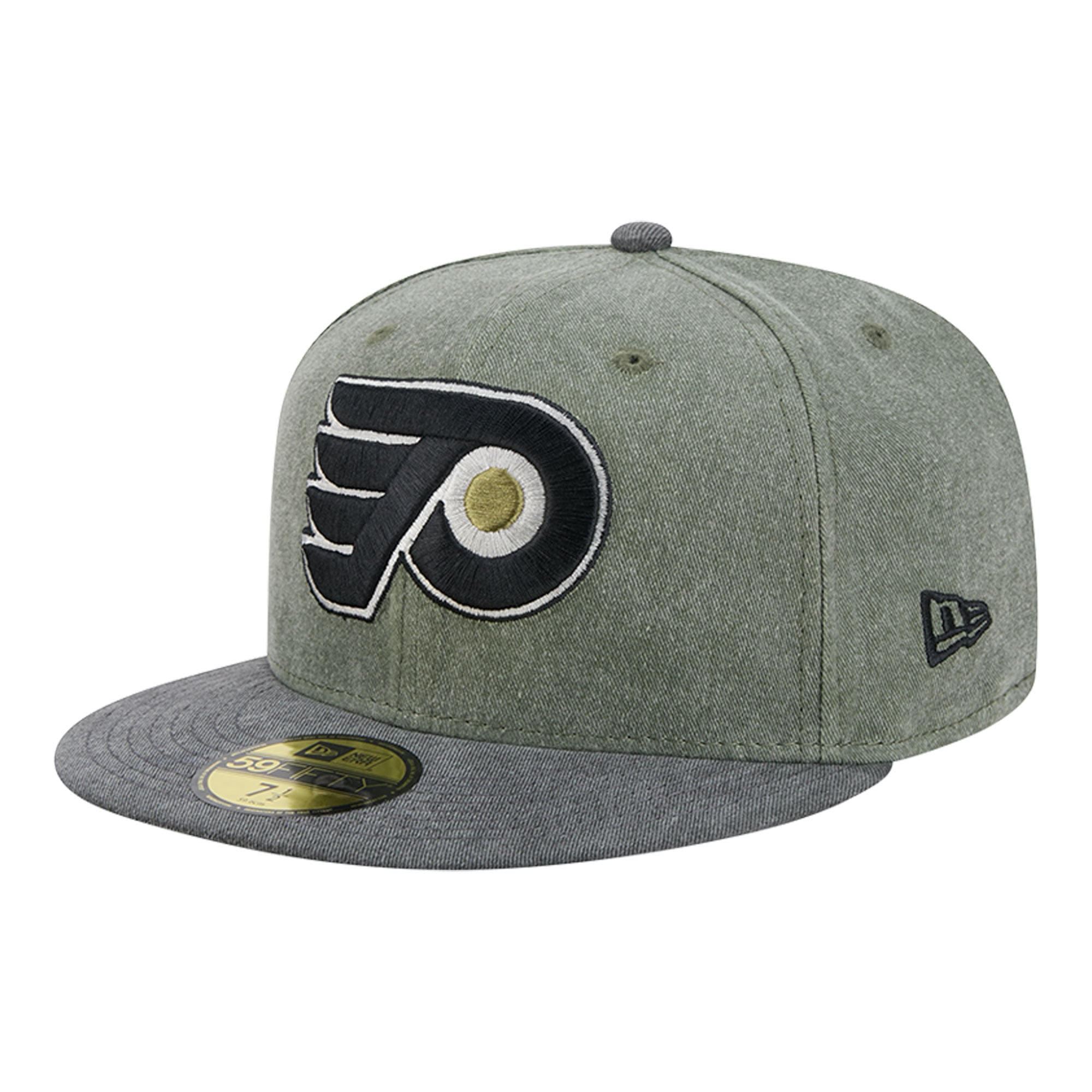 Men's New Era Olive/Black Philadelphia Flyers Roll Call 59FIFTY Fitted Hat