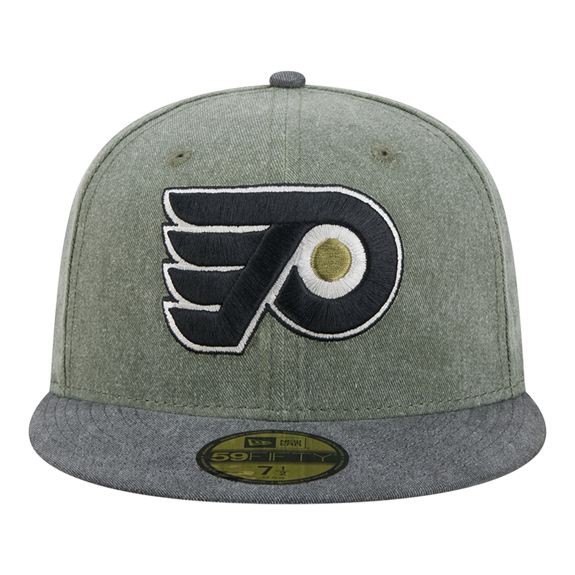 Men's New Era Olive/Black Philadelphia Flyers Roll Call 59FIFTY Fitted Hat
