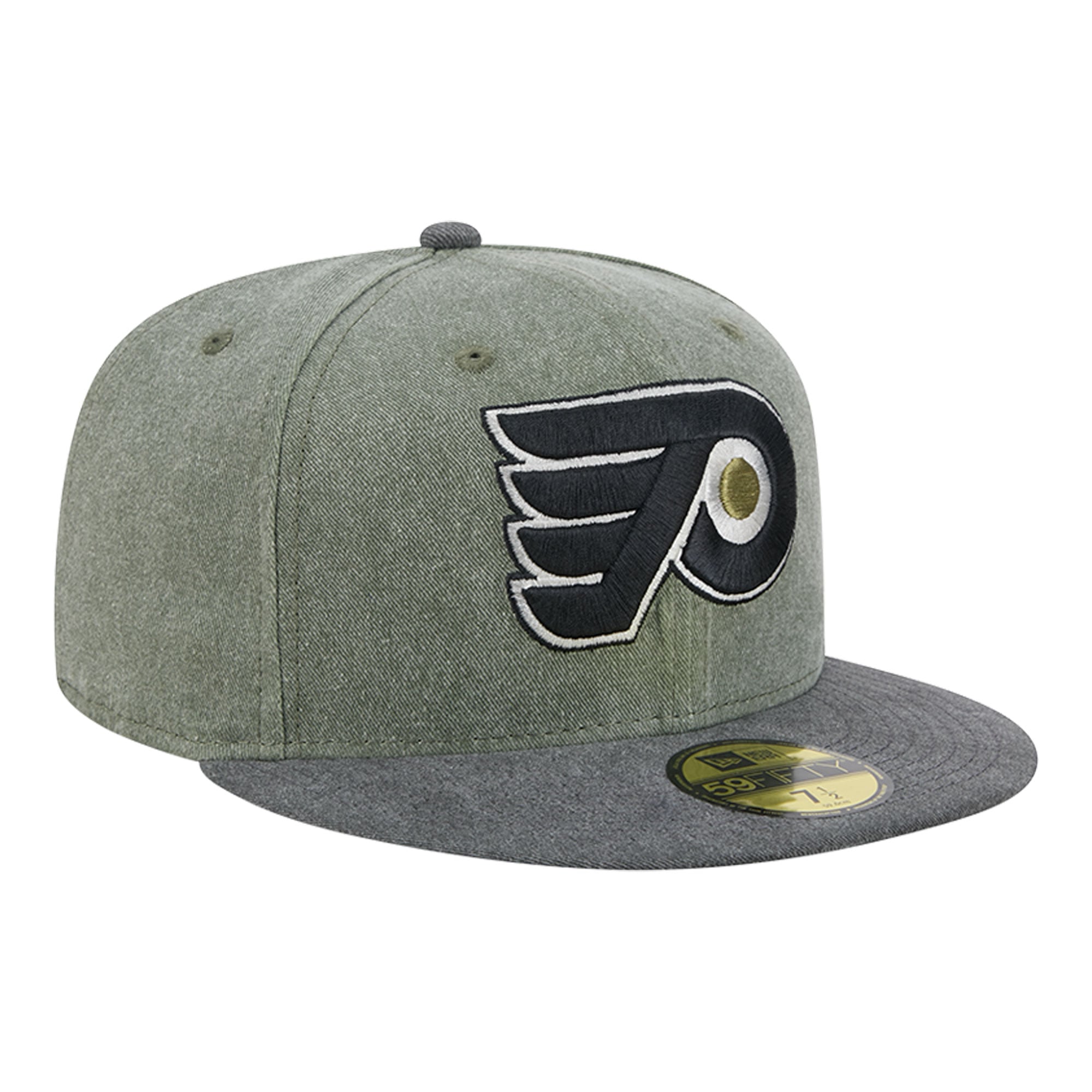 Men's New Era Olive/Black Philadelphia Flyers Roll Call 59FIFTY Fitted Hat