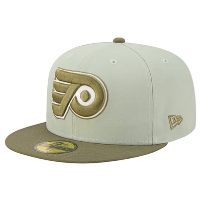 Philadelphia Flyers New Era Color Pack 59FIFTY Fitted Hat - Sage Green/Olive